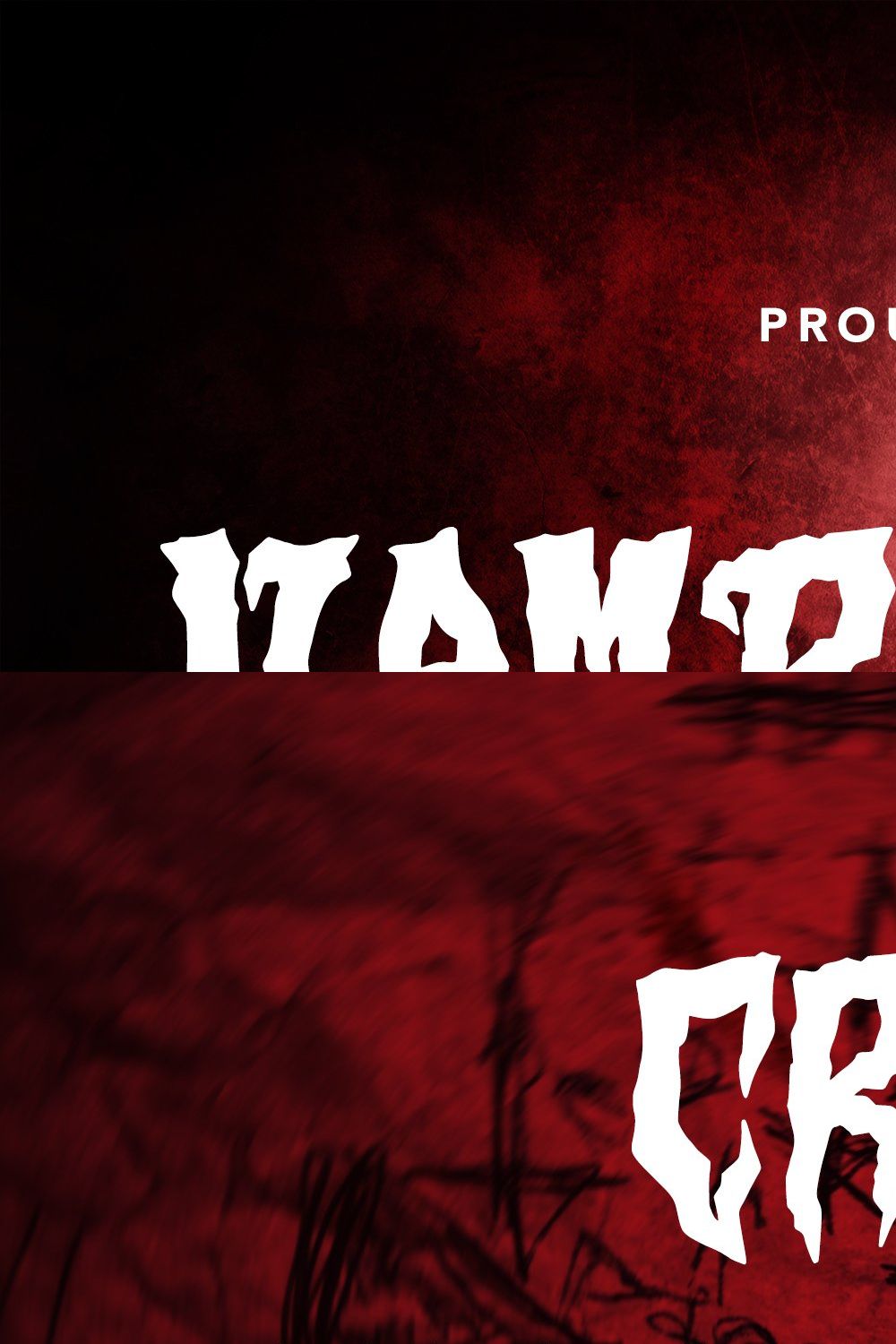 Vamps Crime - Halloween Display Font pinterest preview image.
