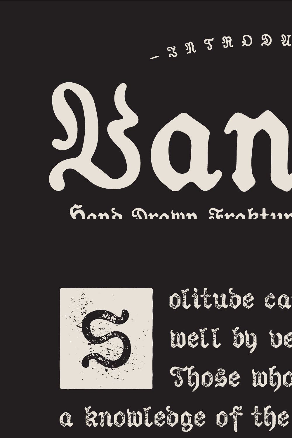 Vanity - Fraktur Blackletter pinterest preview image.