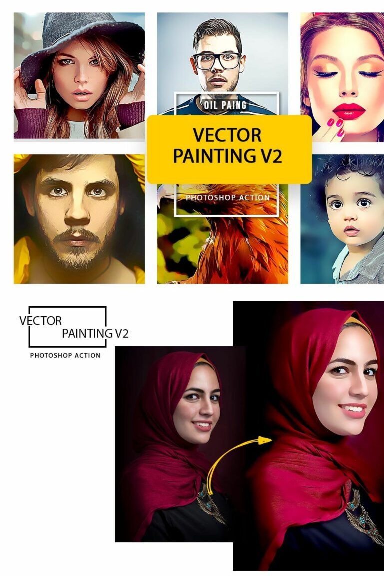 Vector Painting V2 Photoshop Actions – MasterBundles