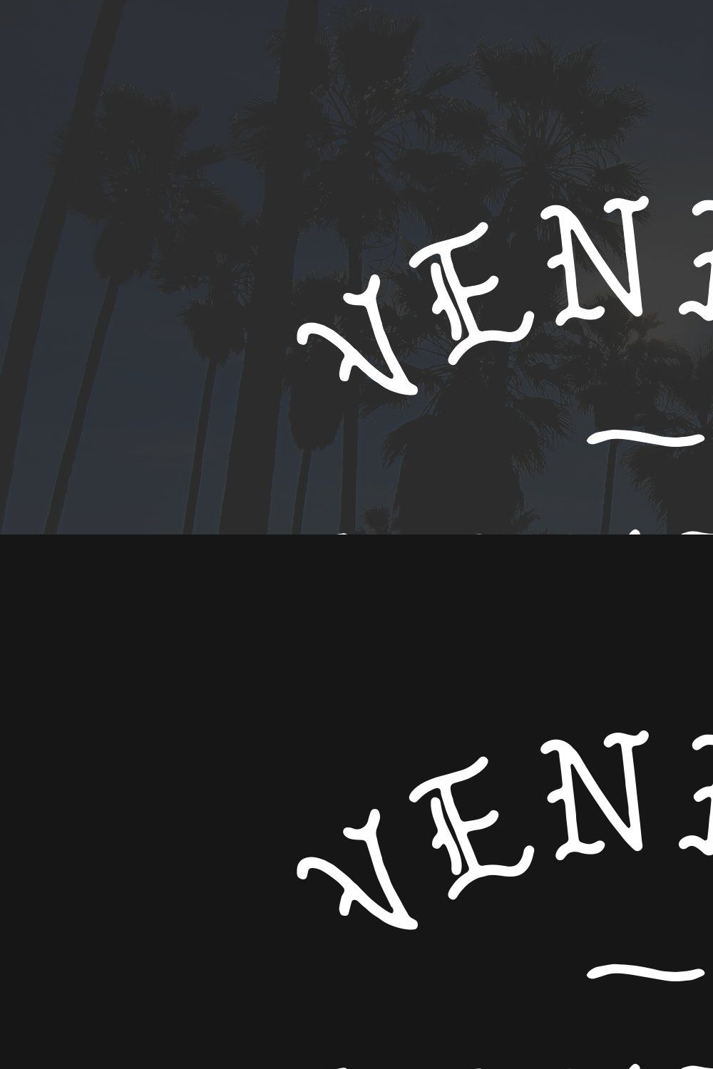 Venice Gothic - A Monoline Typeface pinterest preview image.