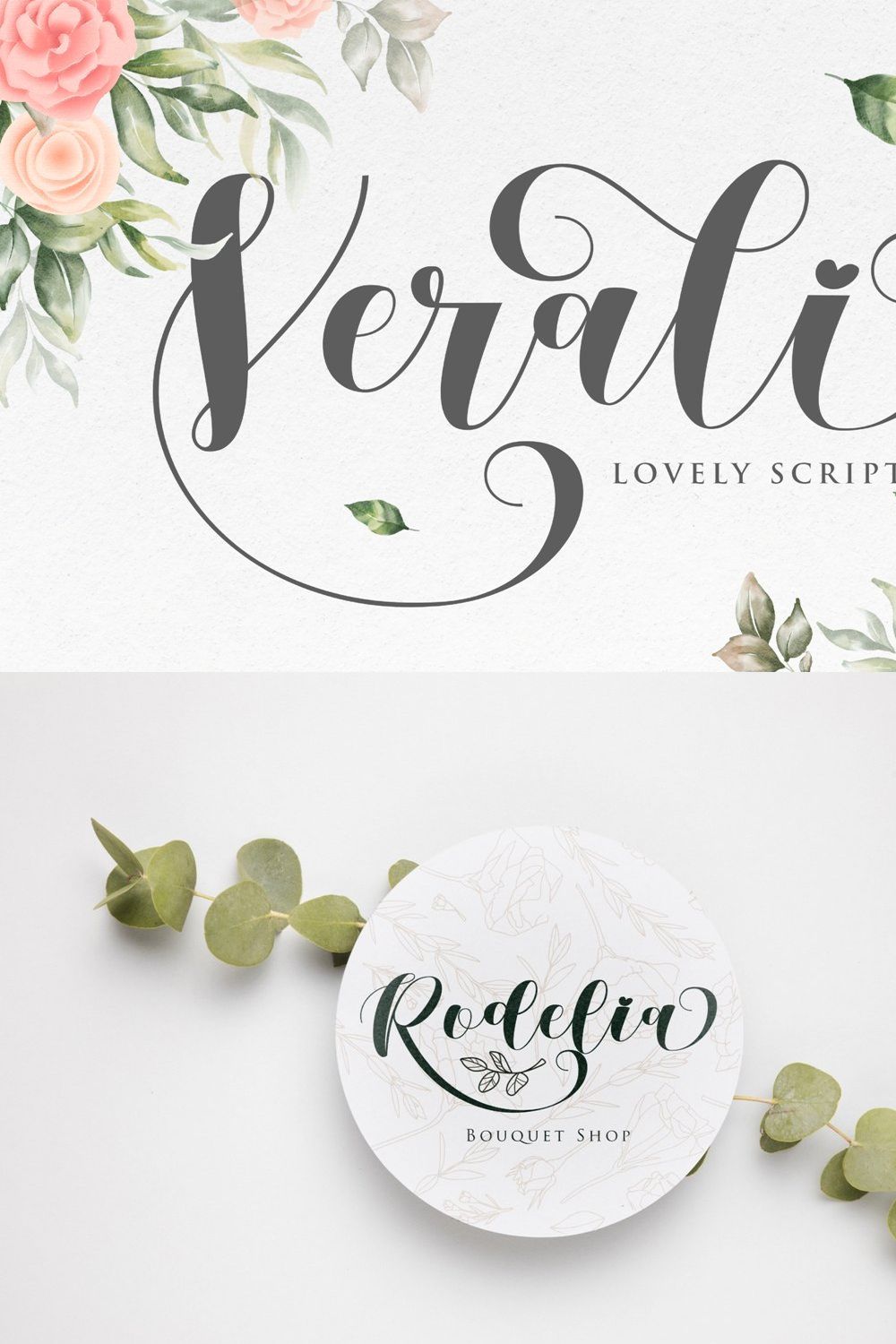 Verali | Lovely Script pinterest preview image.