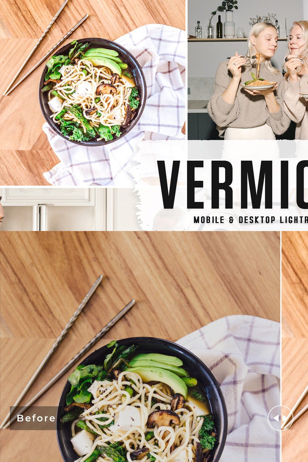 Vermicelli Pro Lightroom Presets pinterest preview image.