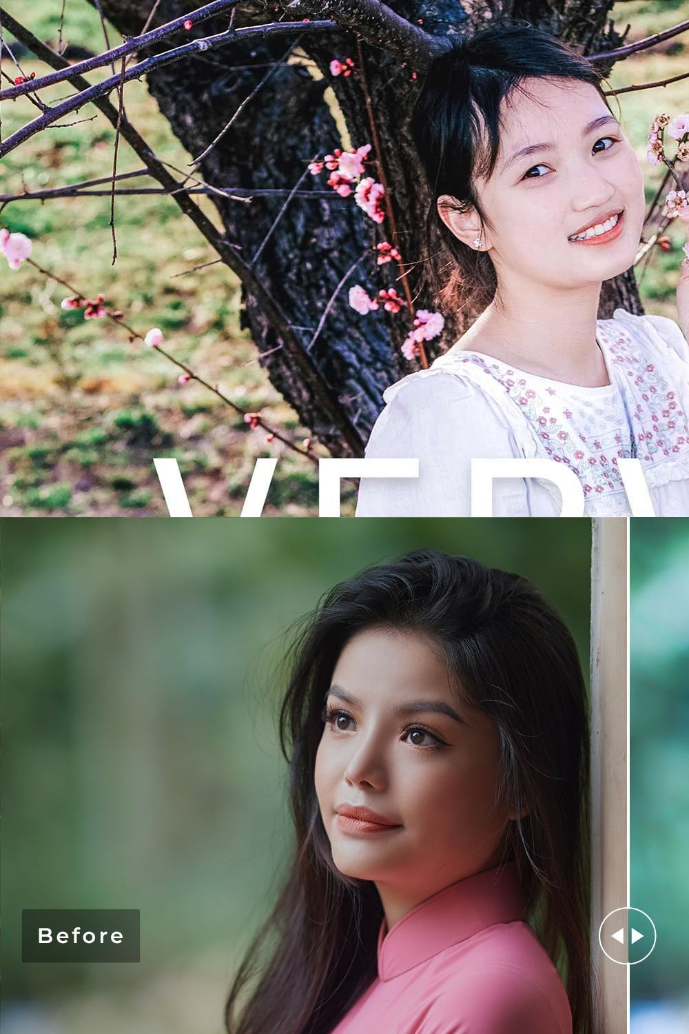 Vervain Pro Lightroom Presets pinterest preview image.