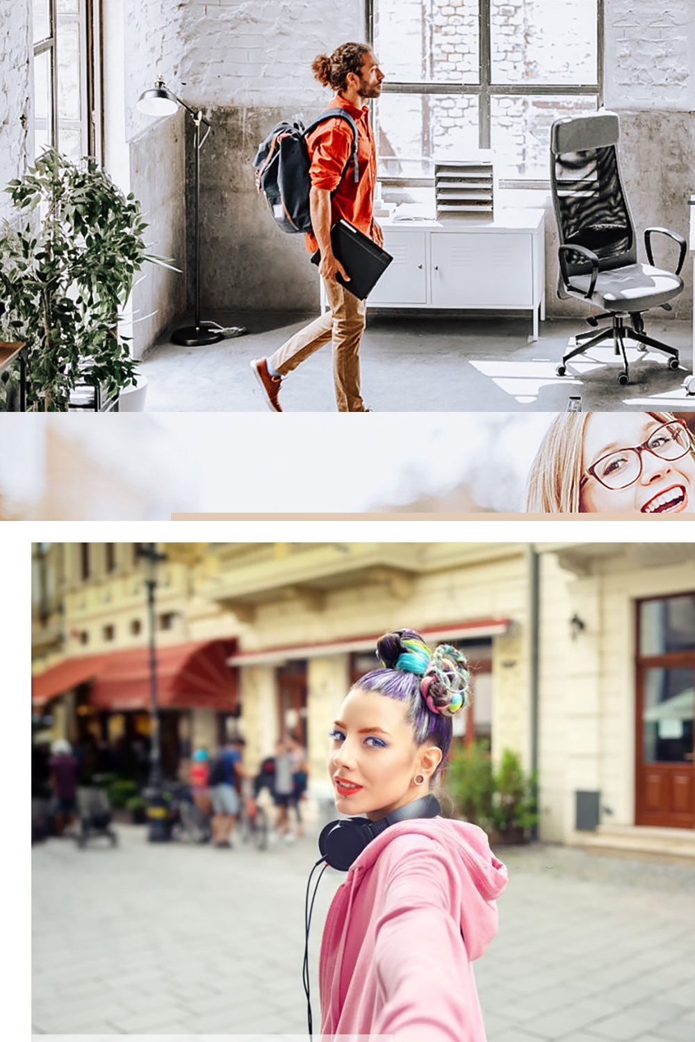 Vibrant Presets, Photoshop actions pinterest preview image.