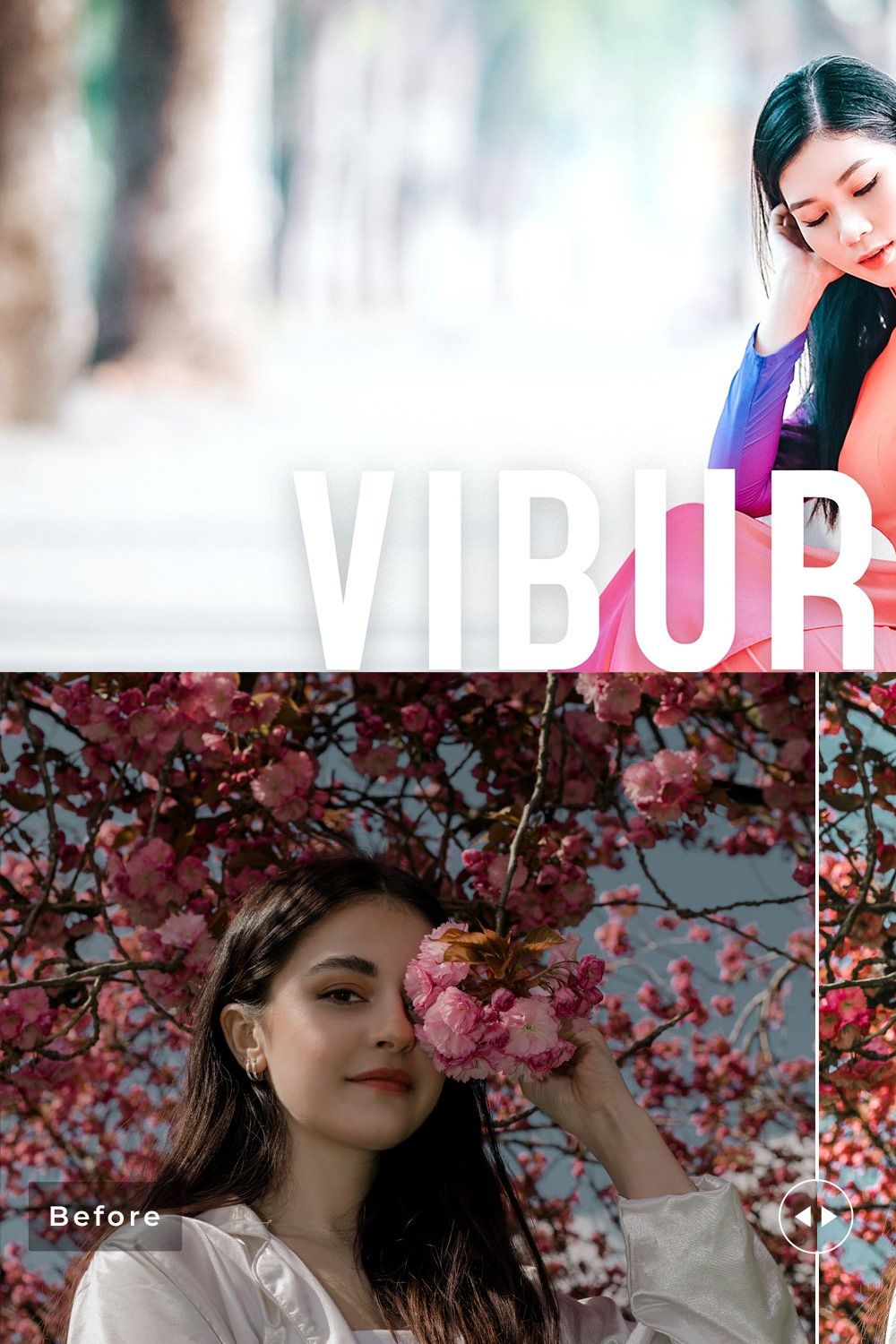 Viburnum Pro Lightroom Presets pinterest preview image.