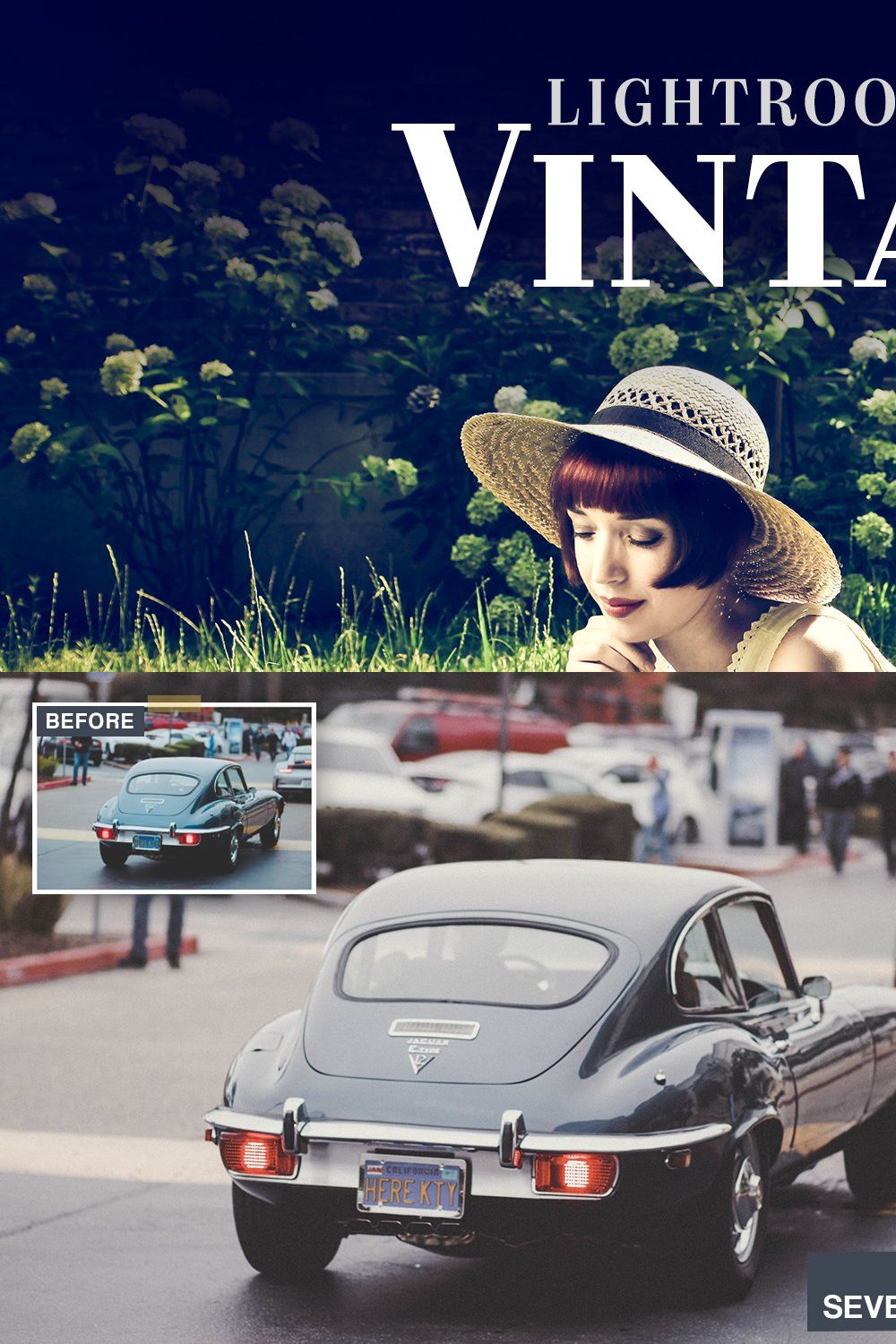 Vintage - Actions & Presets pinterest preview image.