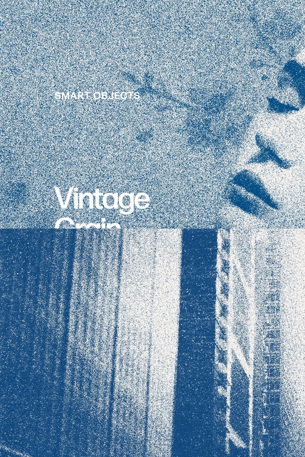 Vintage Grain Photo Effect pinterest preview image.