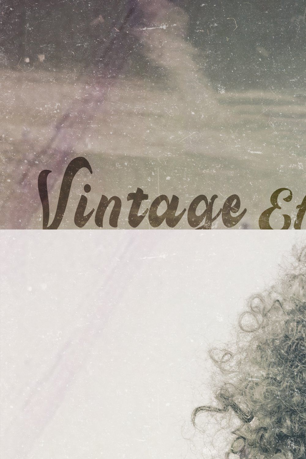 Vintage Old Photo Effect pinterest preview image.