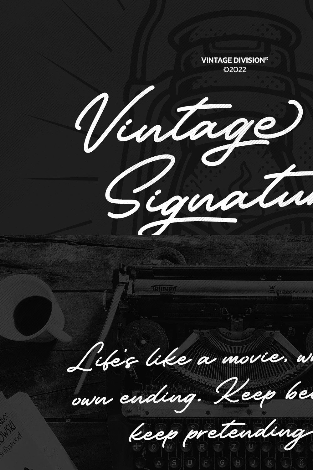 Vintage Signature pinterest preview image.