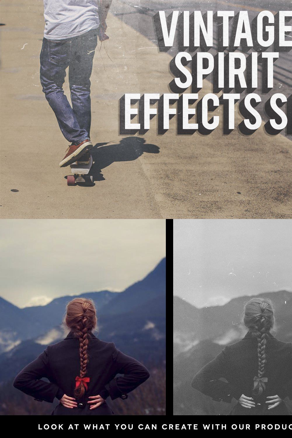 Vintage Spirit Effects Set pinterest preview image.