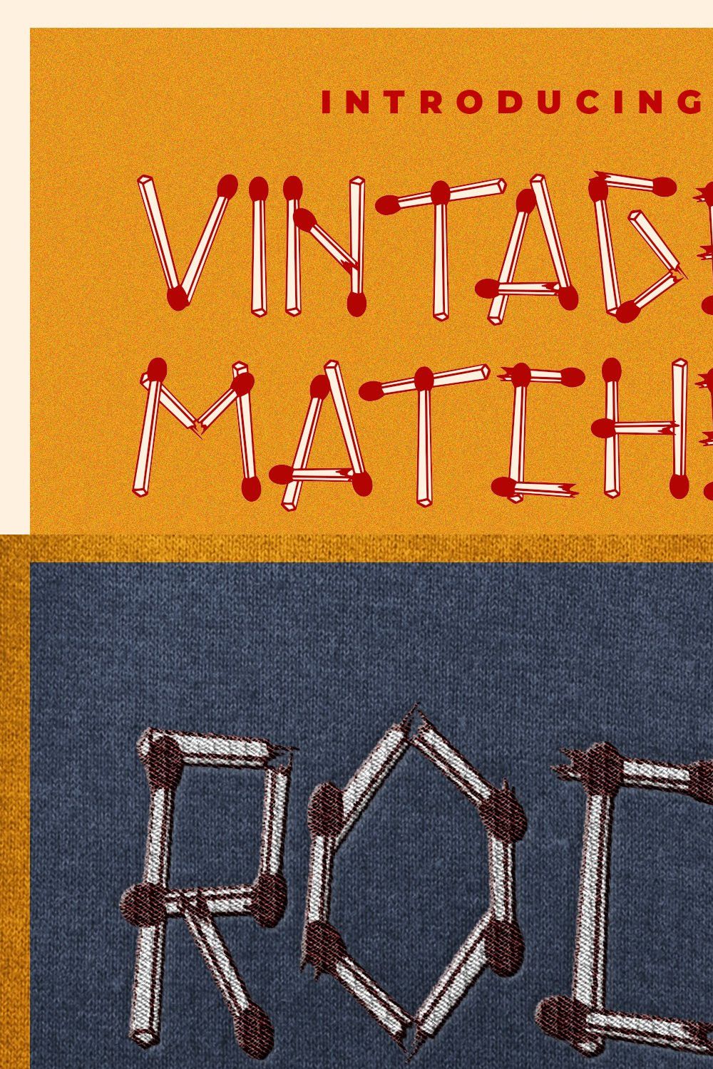 Vintages Matches pinterest preview image.