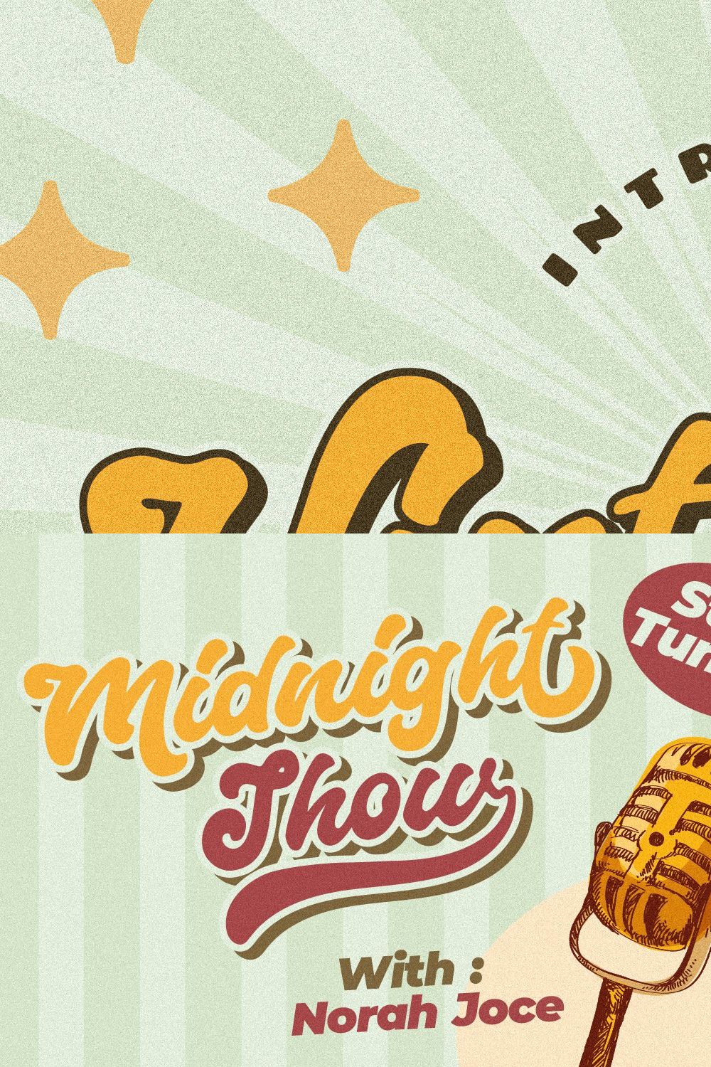 Vinttadge Retro Bold Script pinterest preview image.