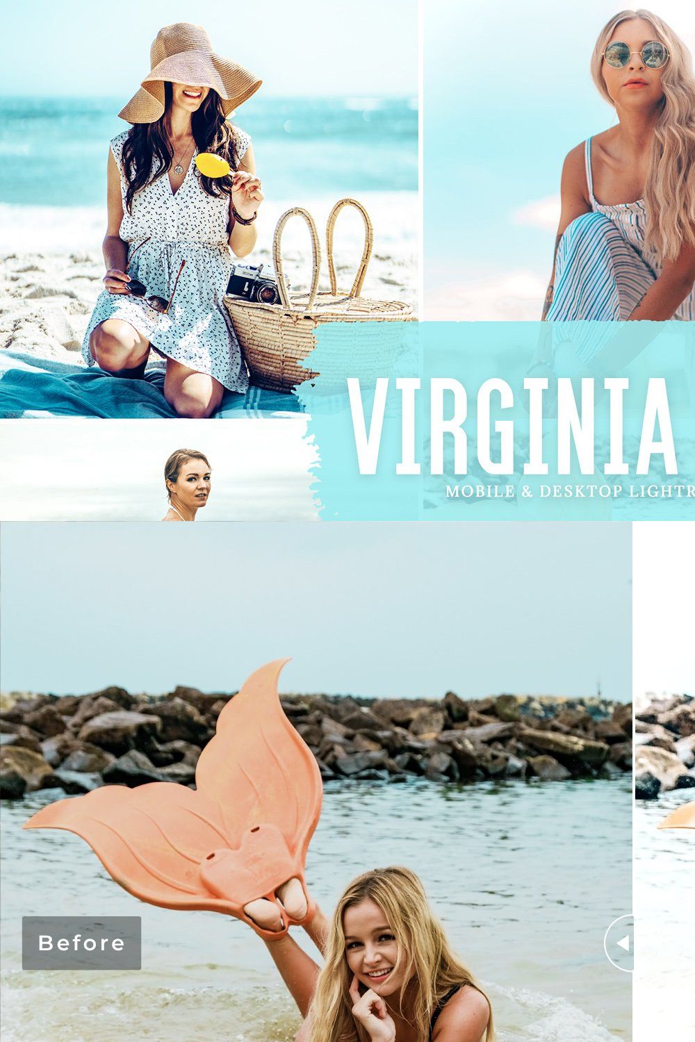 Virginia Beach Pro Lightroom Presets pinterest preview image.