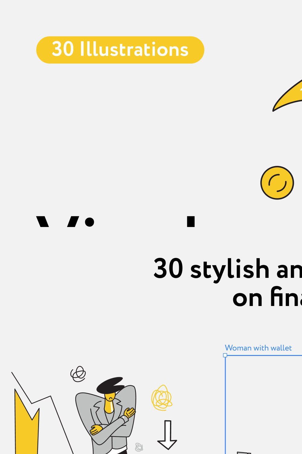 Vivedy Finance illustrations pinterest preview image.