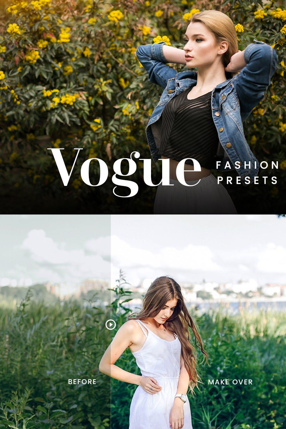 Vogue FX - Lightroom Presets pinterest preview image.