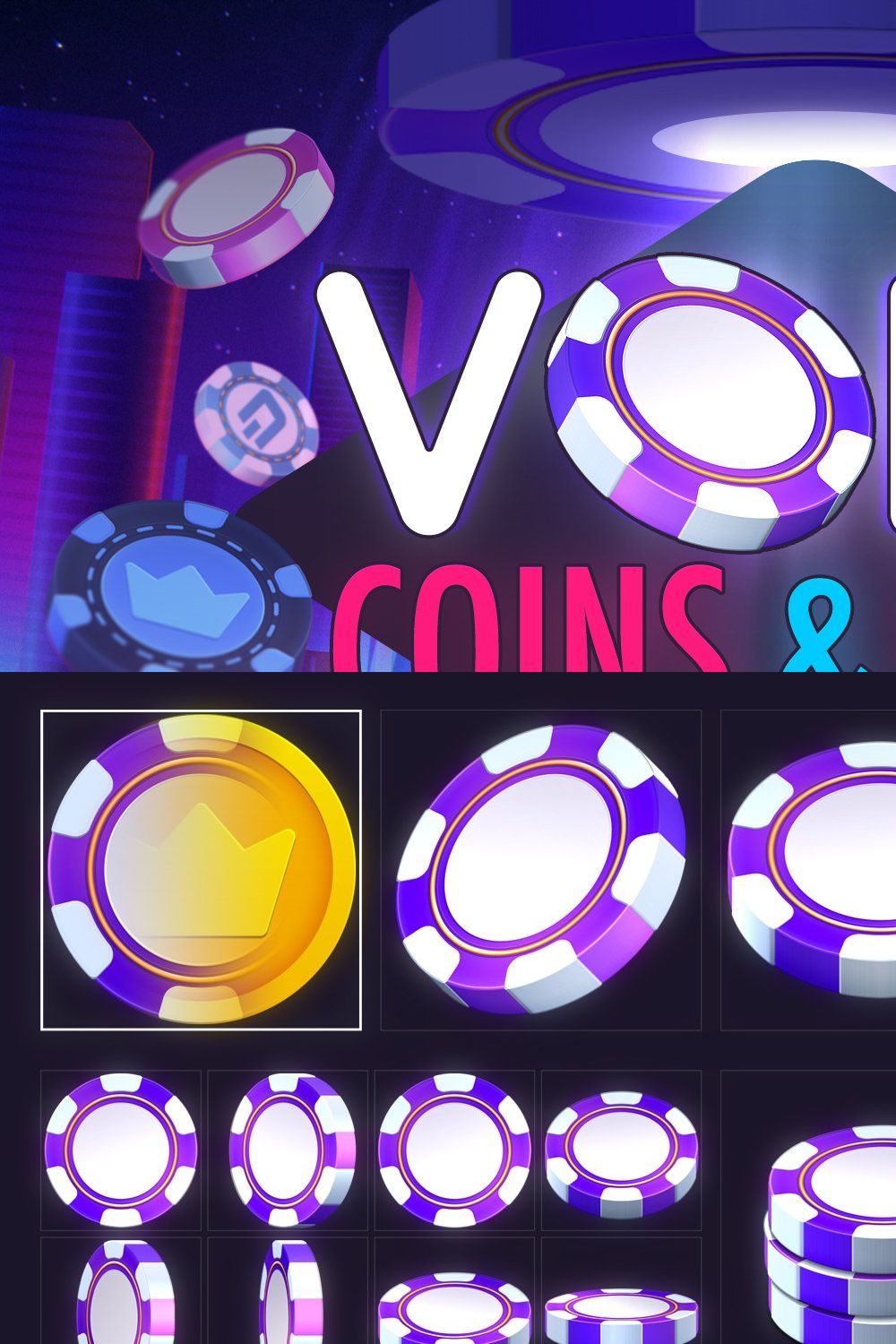VOKR – Coins & Chips Factory pinterest preview image.