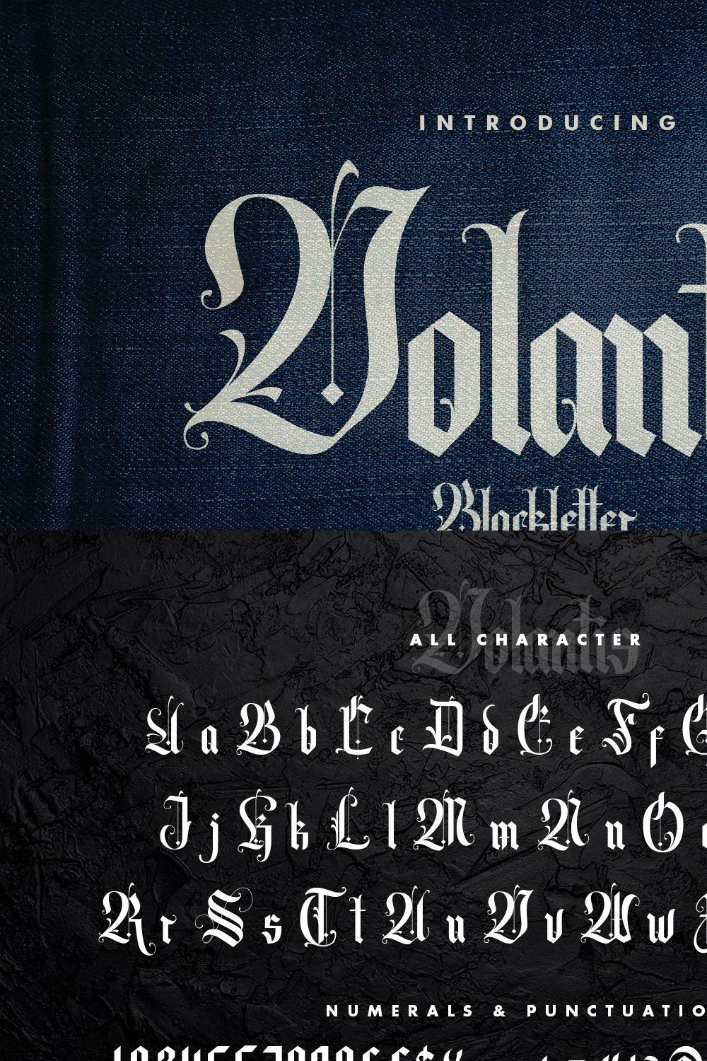 Volantis - Blackletter Fonts pinterest preview image.