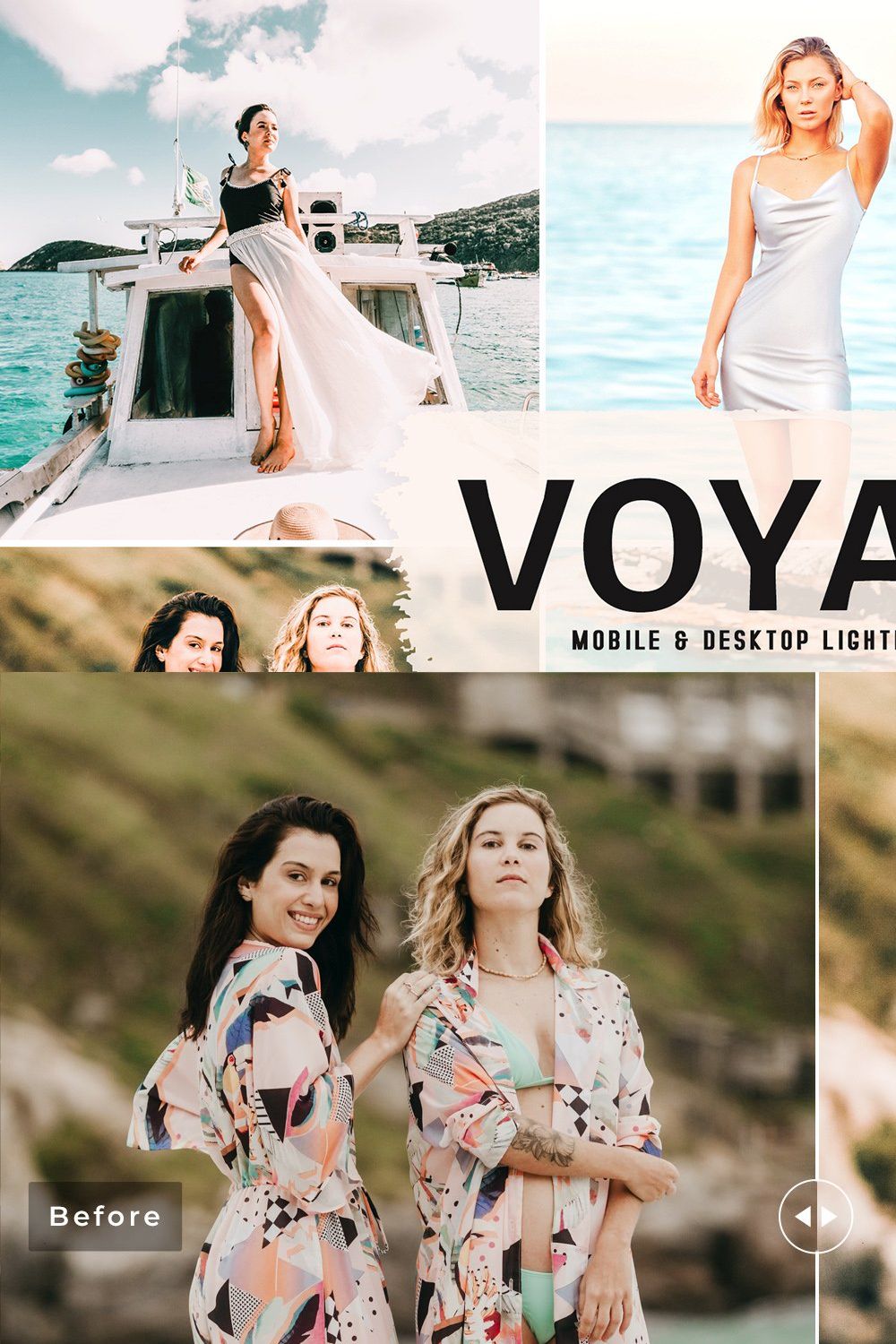 Voyage Pro Lightroom Presets pinterest preview image.