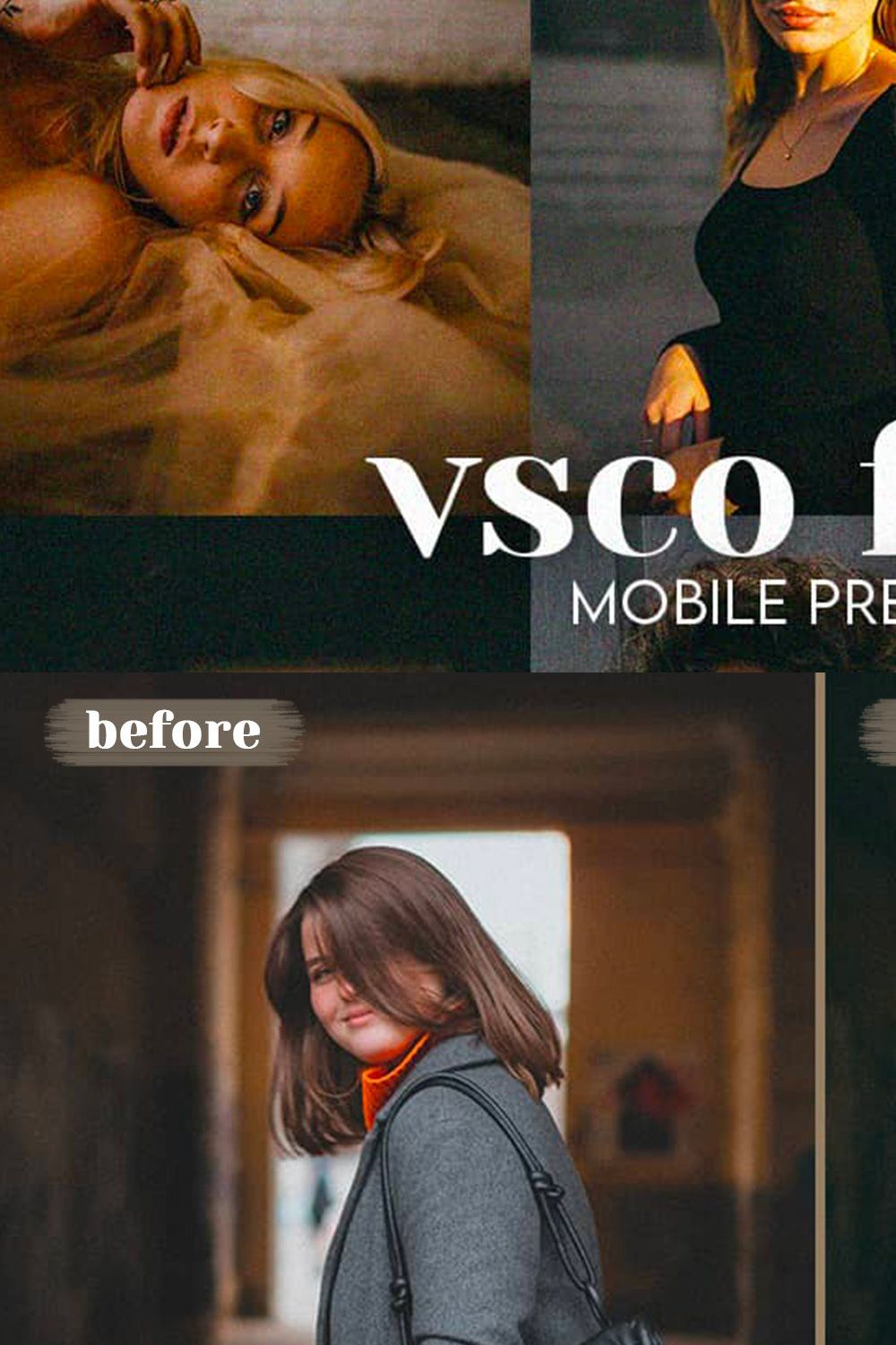 VSCO Film Lightroom Mobile Presets pinterest preview image.