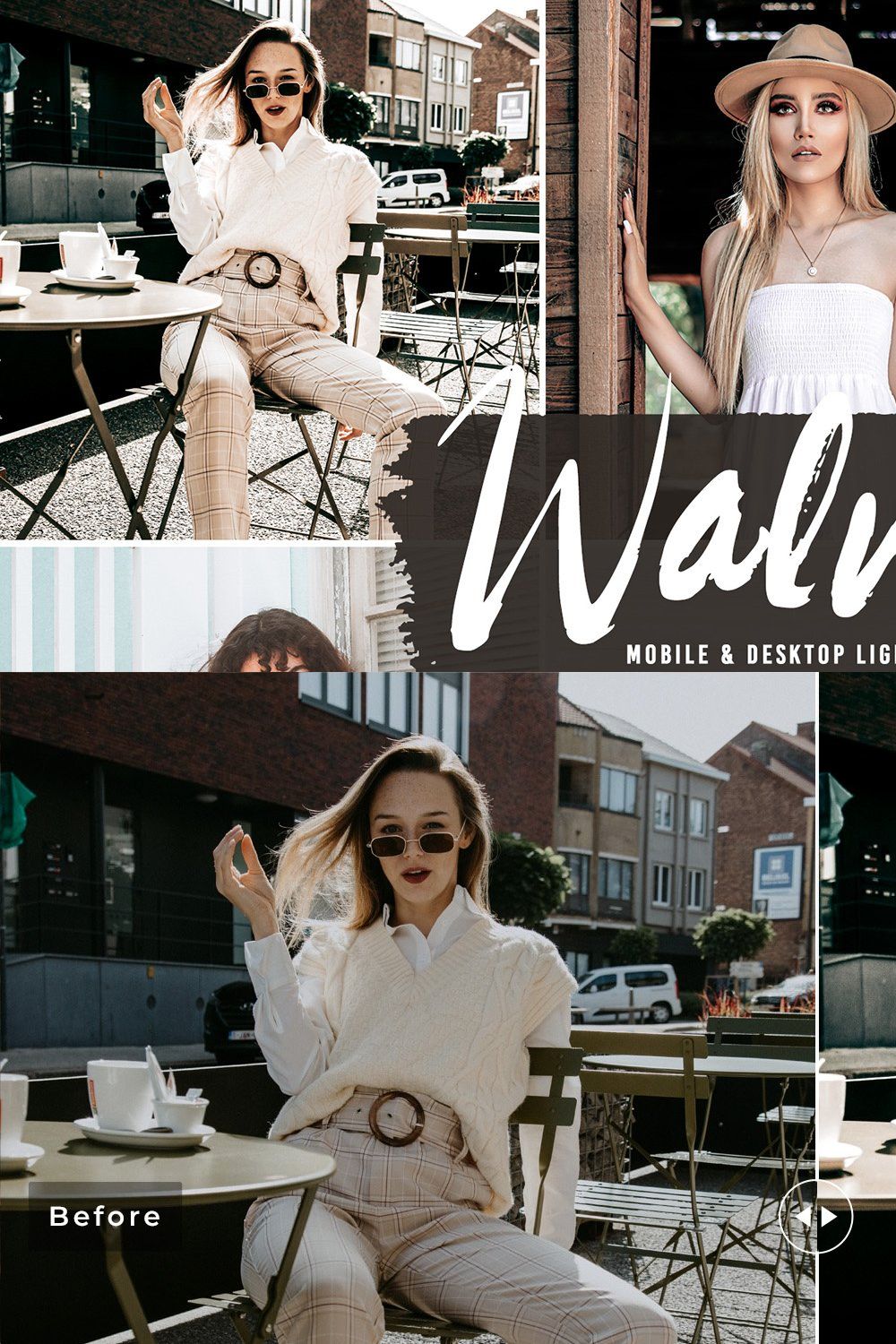 Walnut Pro Lightroom Presets pinterest preview image.