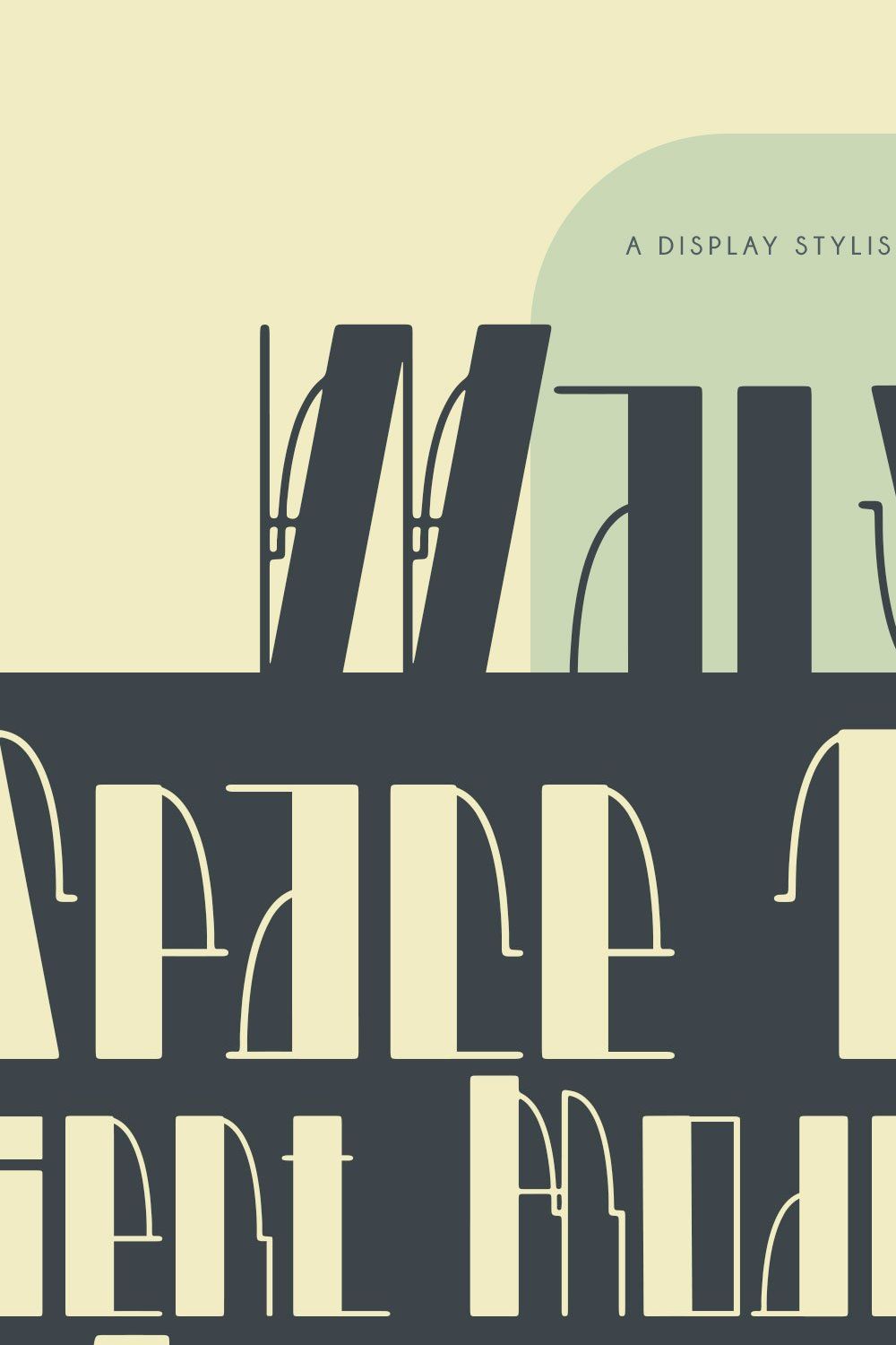 Walske - Vintage Display Font pinterest preview image.