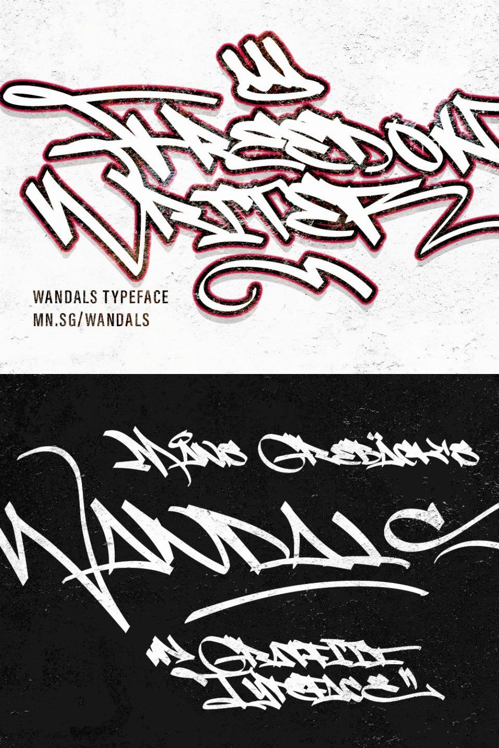 Wandals - Graffiti Font pinterest preview image.