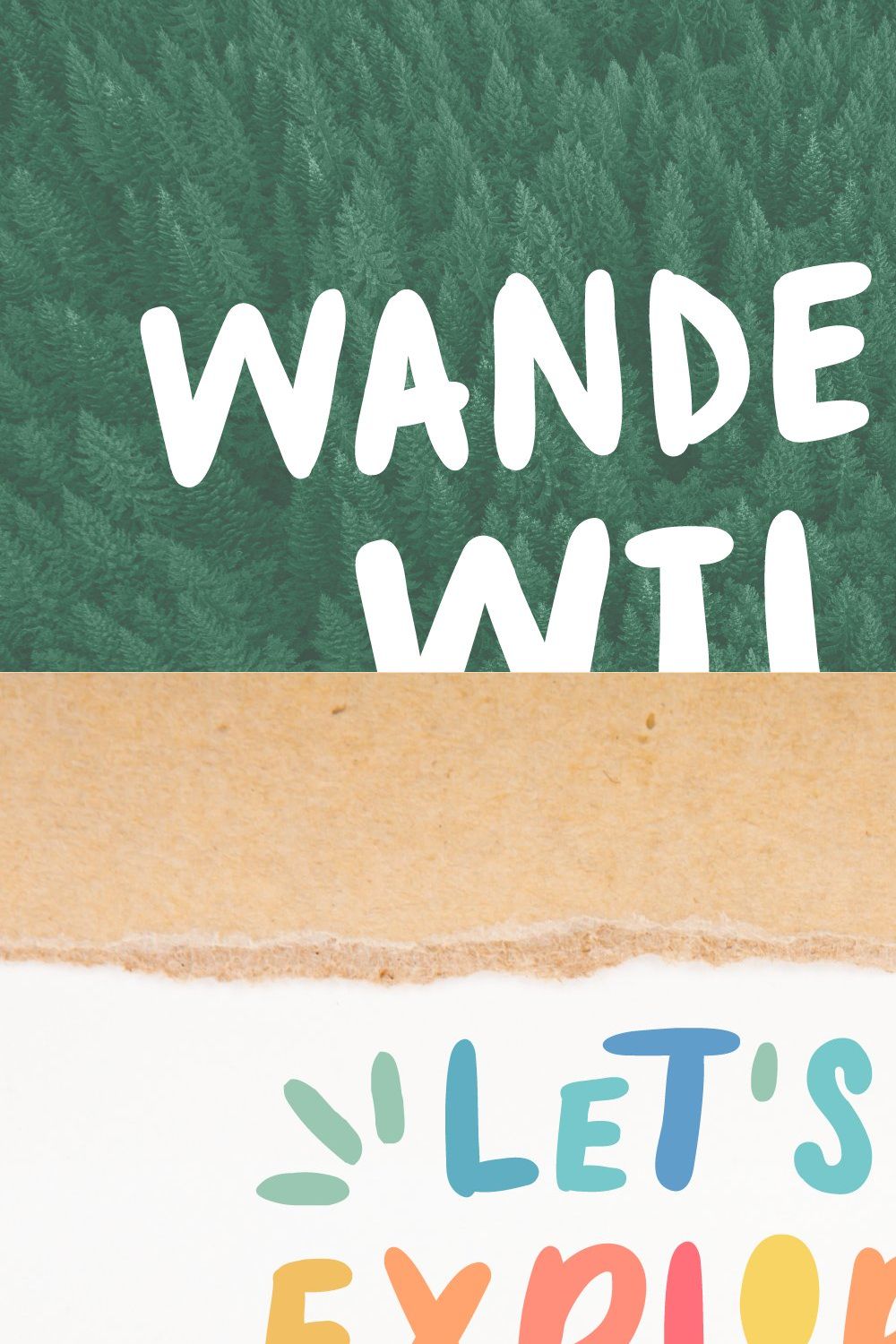 Wander Wild pinterest preview image.