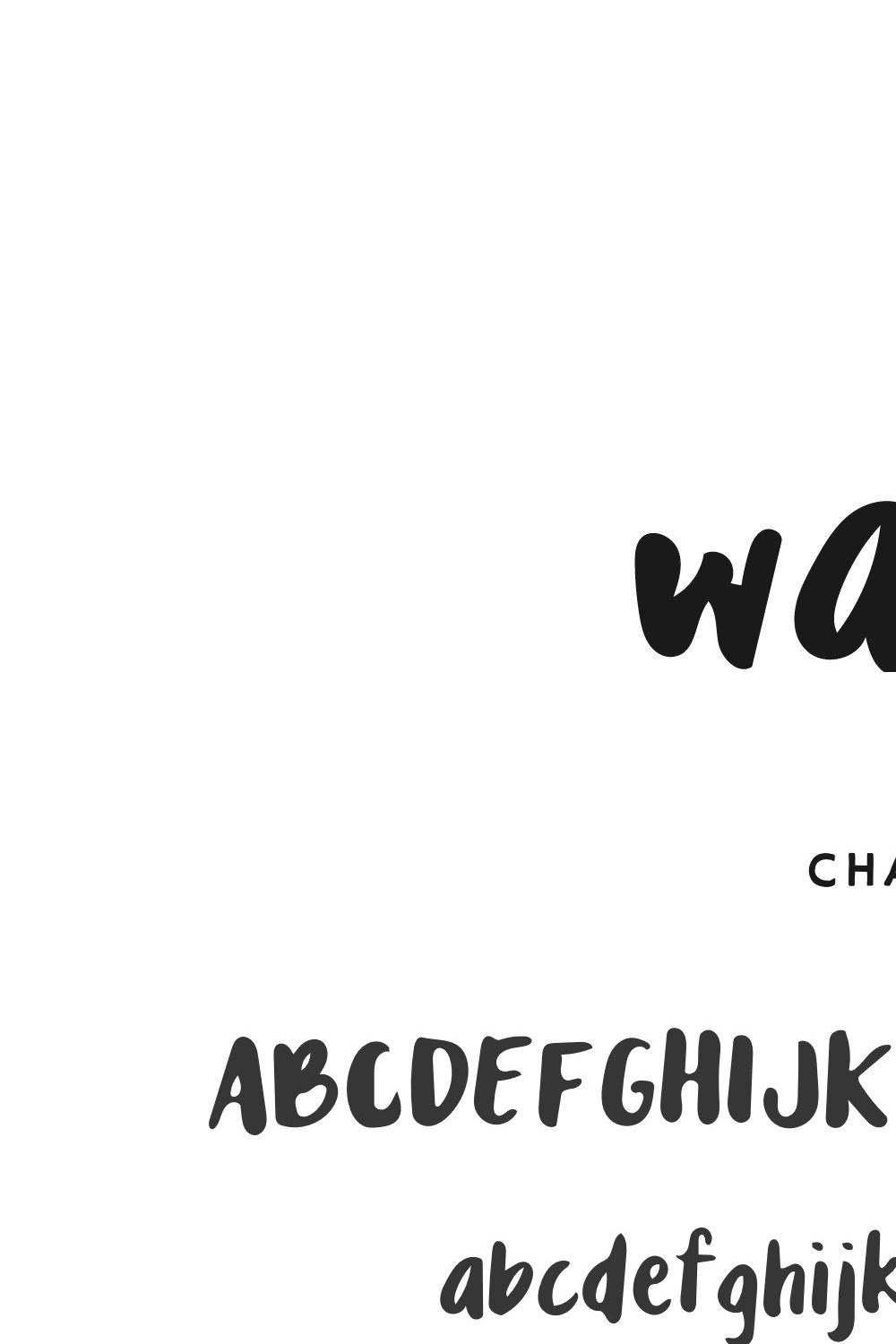 Wander — A Handwritten Font pinterest preview image.