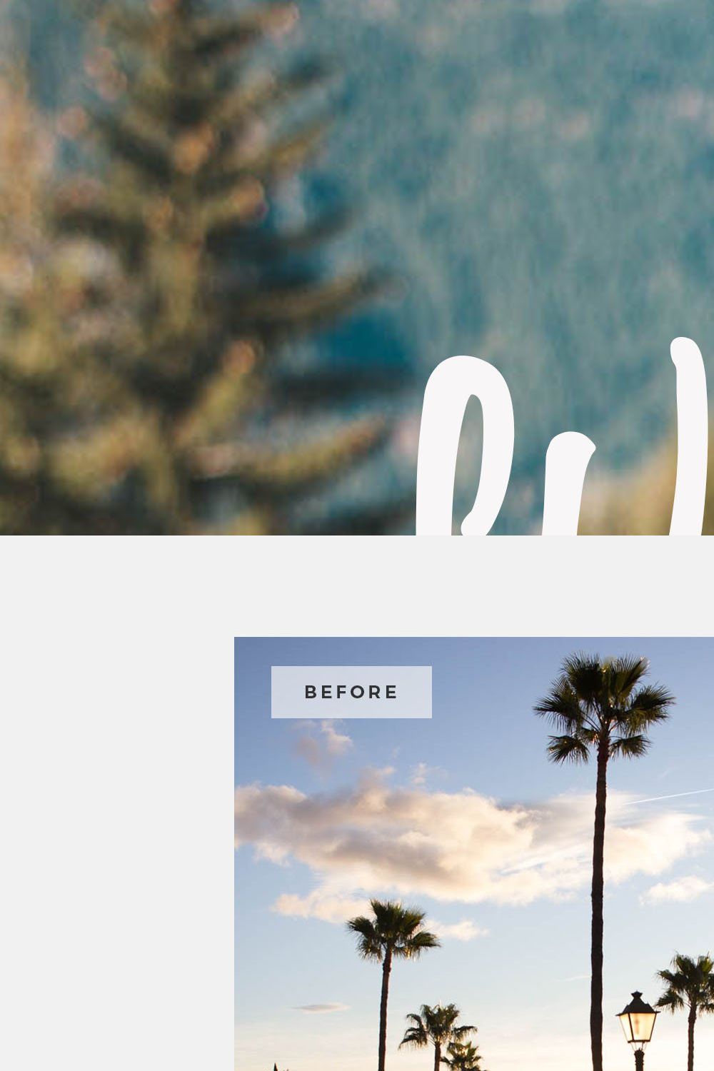 WANDERLUST Preset Pack pinterest preview image.