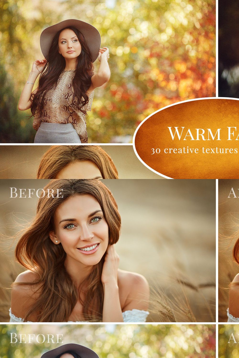 Warm Fall Textures collection pinterest preview image.