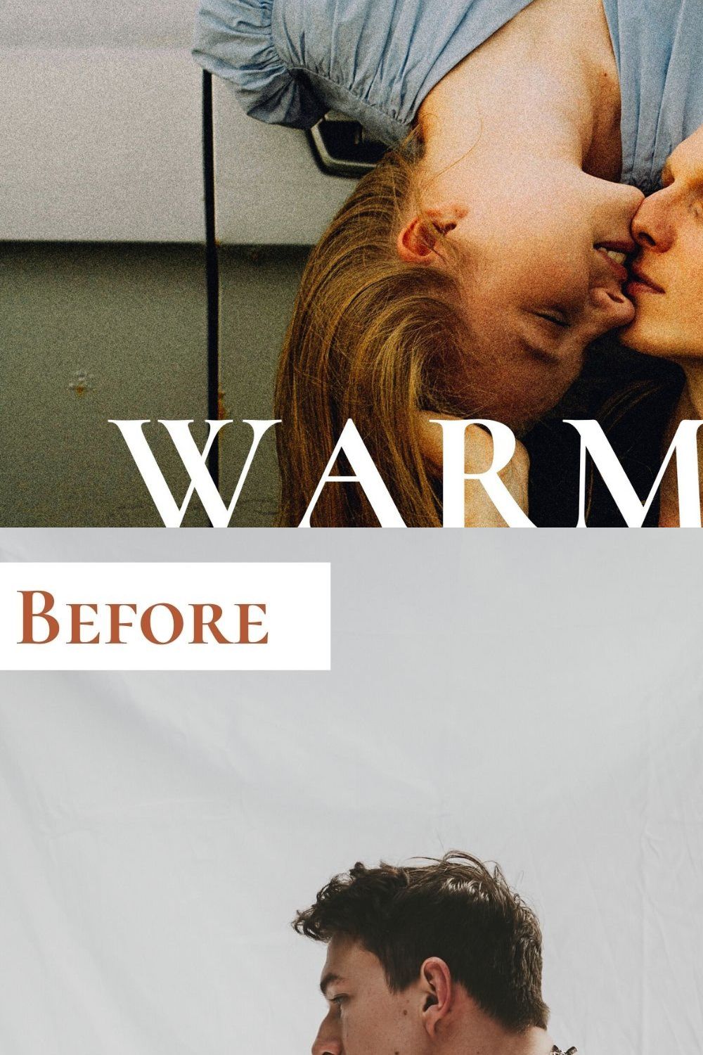 Warm Tan Lightroom Presets pinterest preview image.