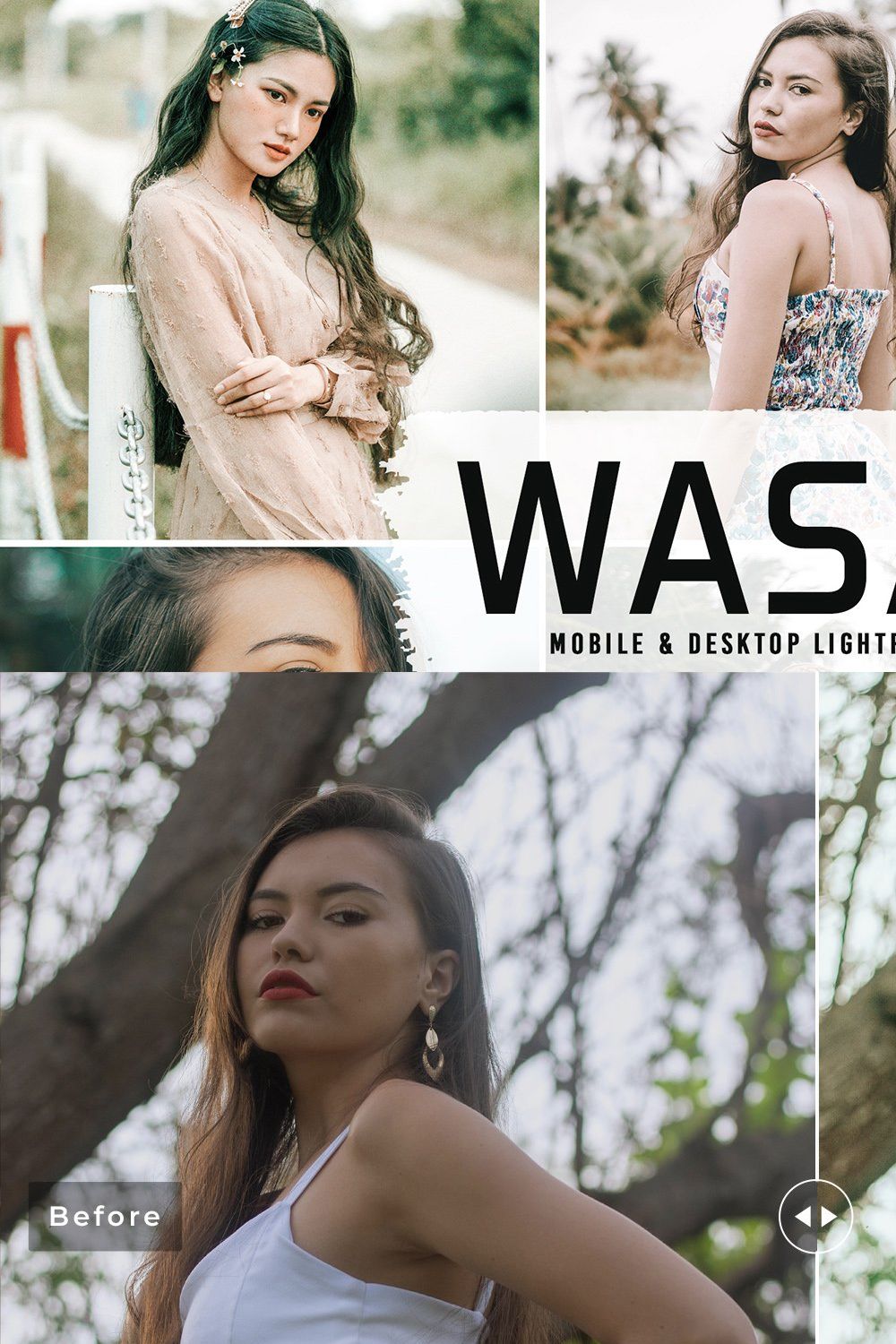 Wasabi Pro Lightroom Presets pinterest preview image.