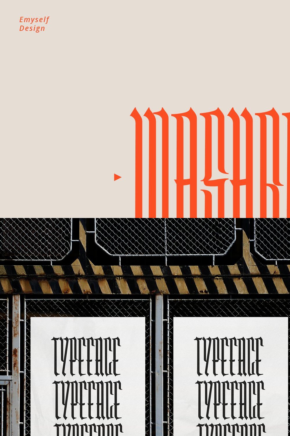 Washboard typeface pinterest preview image.