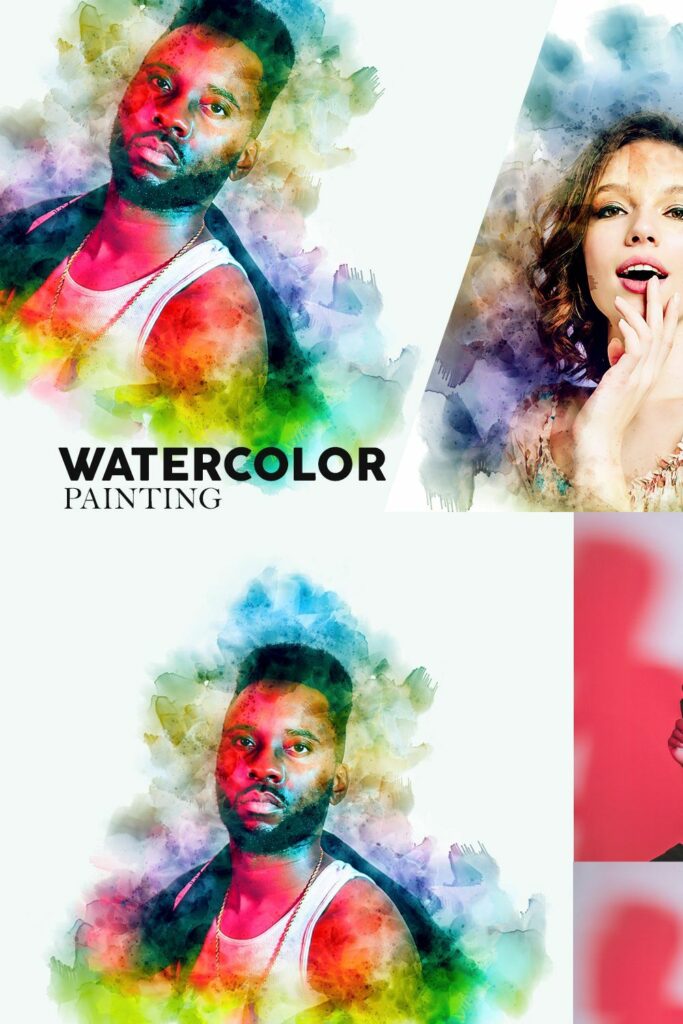 Watercolor Painting Photoshop Action – MasterBundles