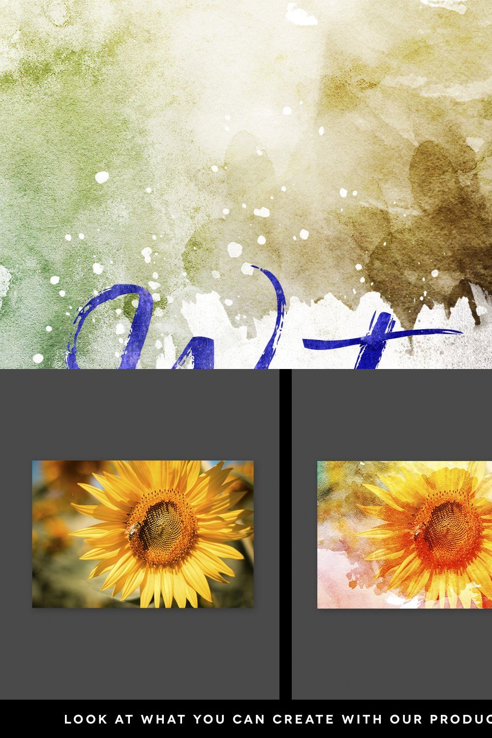 Watercolor Painting Studio Vol. 01 pinterest preview image.