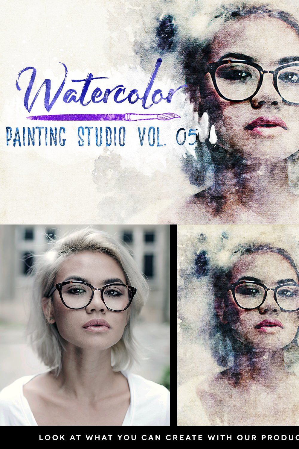 Watercolor Painting Studio Vol. 05 pinterest preview image.