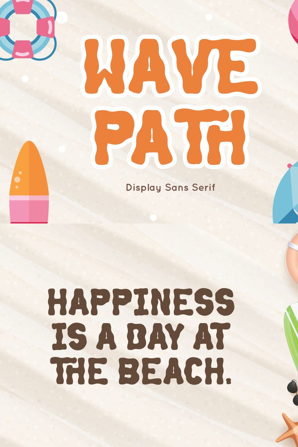 Wave Path - Display Sans Serif pinterest preview image.