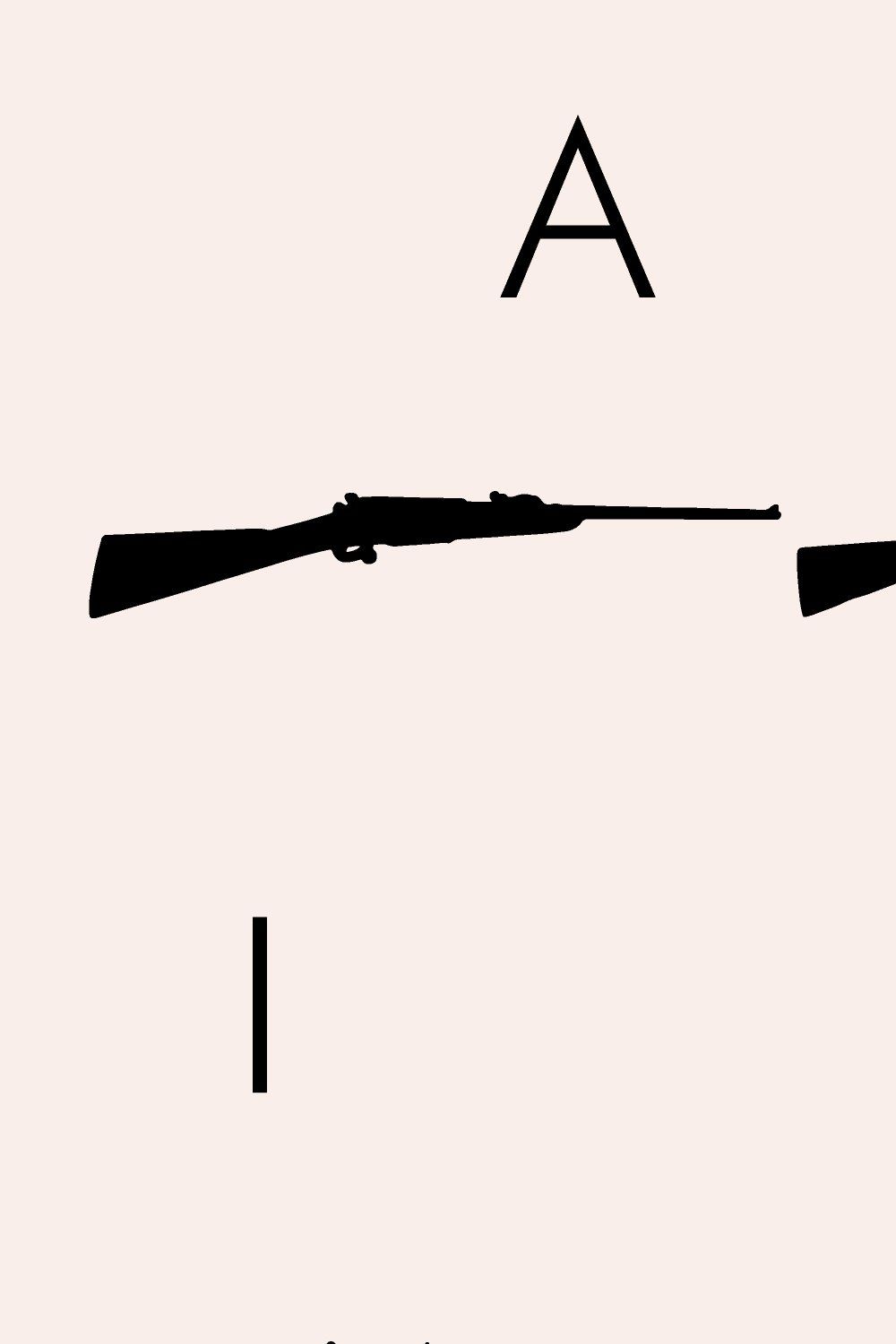 Weapons Silhouettes Dingbats Font pinterest preview image.