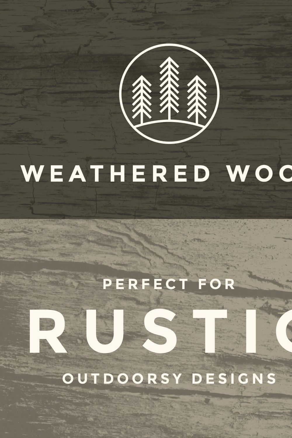 Weathered Wood Texture Brushes pinterest preview image.