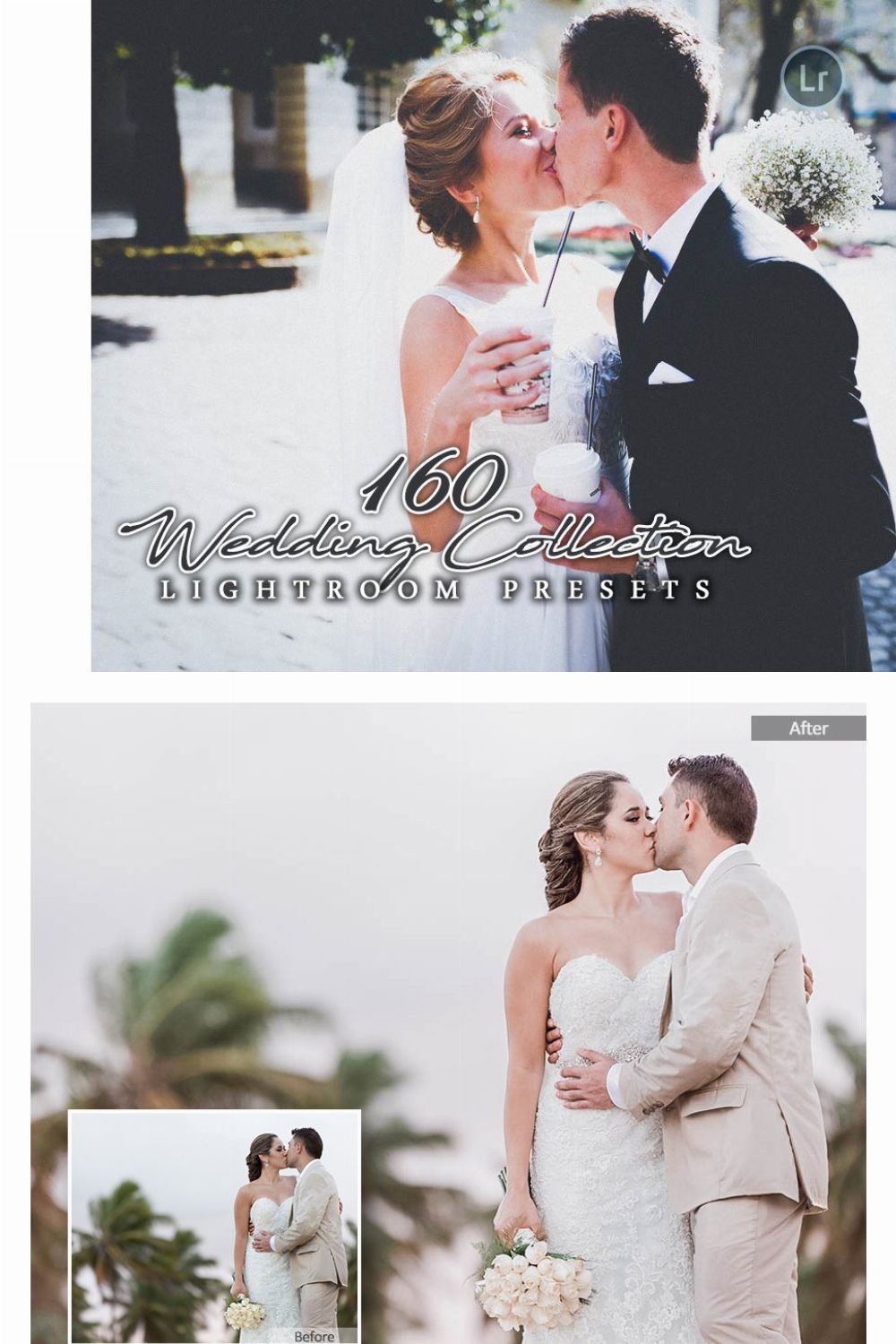 Wedding Collection Lightroom Presets pinterest preview image.