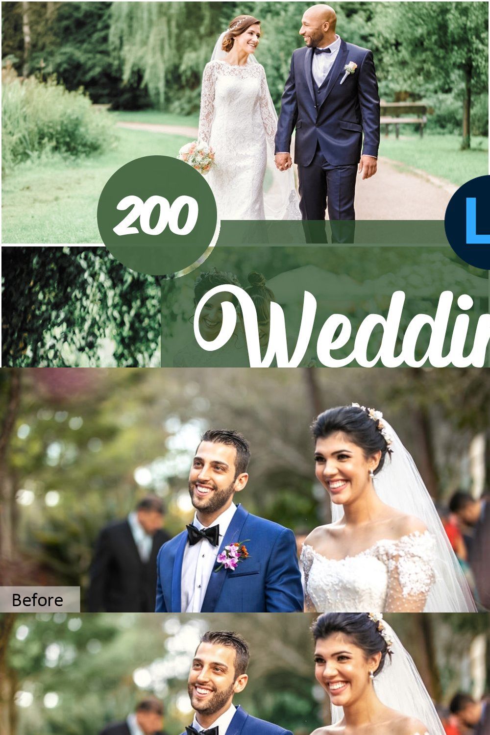 Wedding Day Mobile PRESETS pinterest preview image.