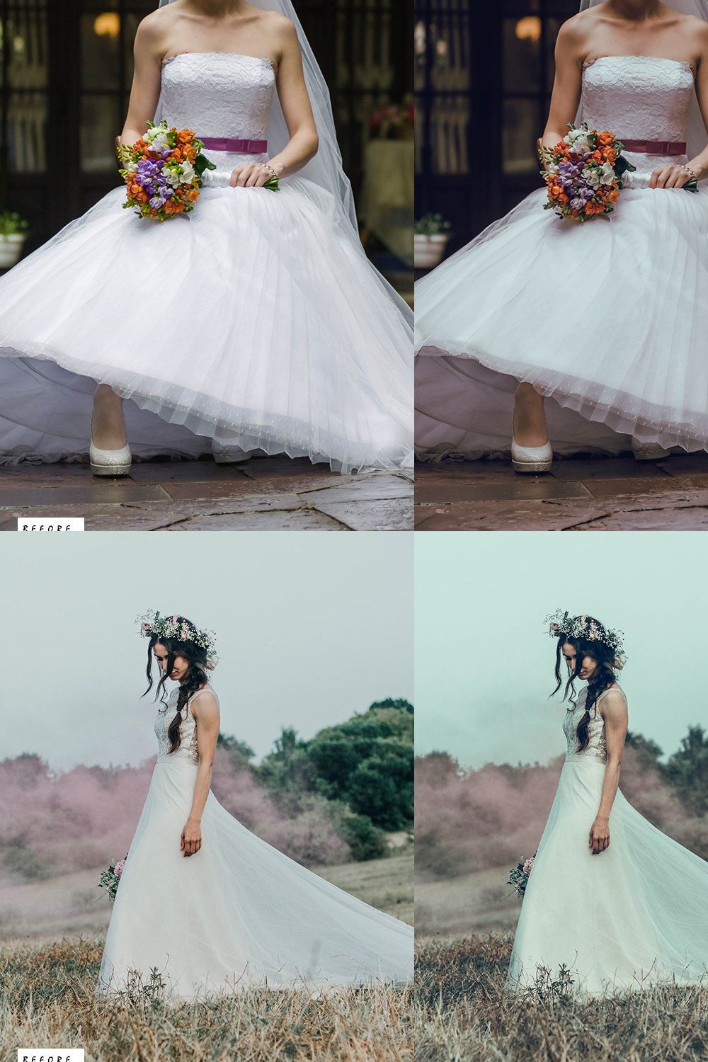 Wedding Film Lightroom Presets pinterest preview image.