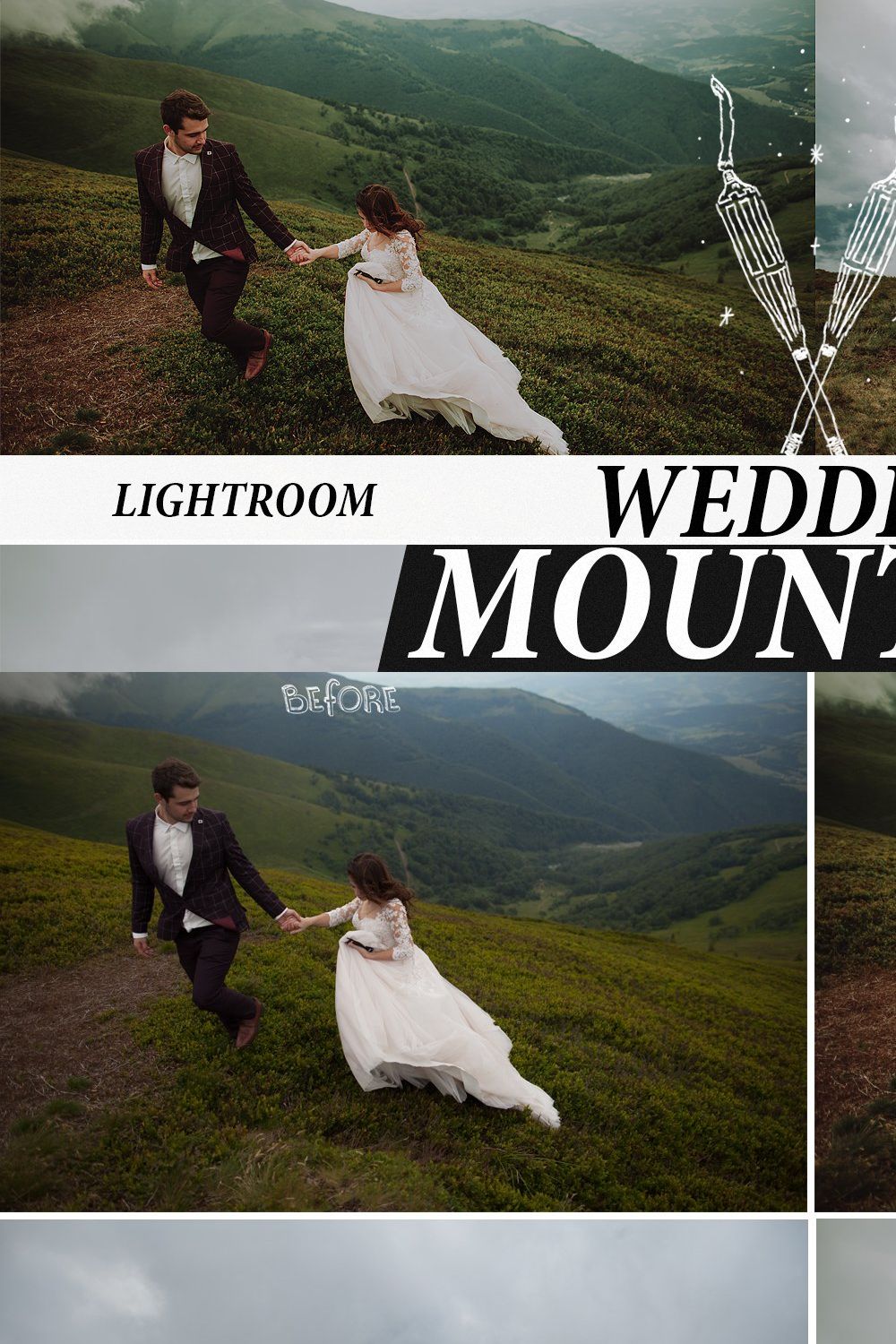 Wedding Lightroom & ACR Preset pinterest preview image.