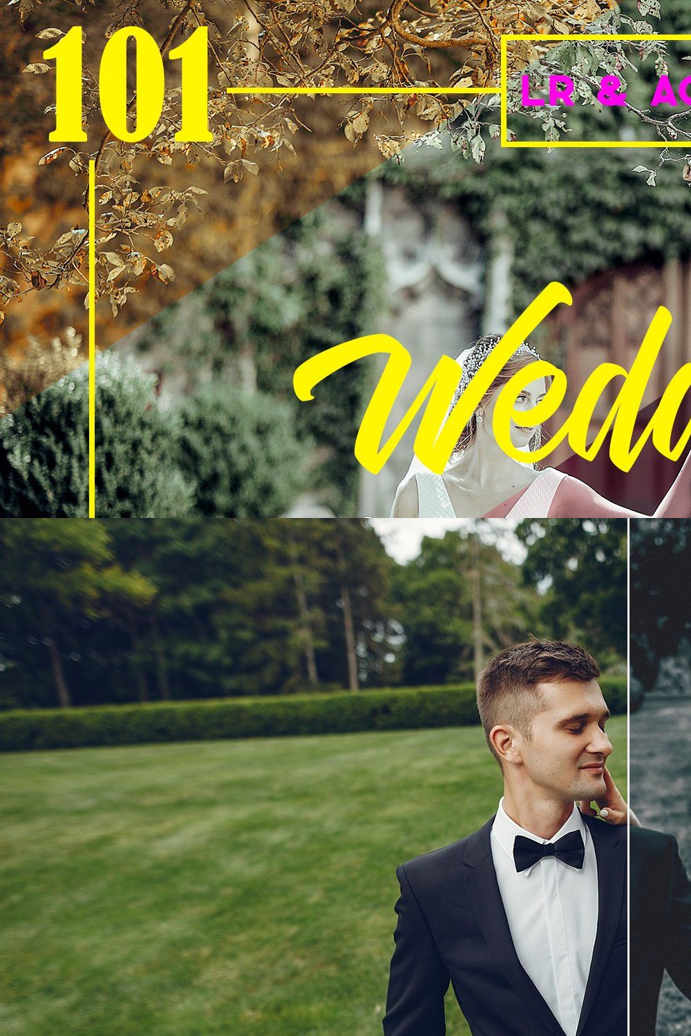 Wedding Lightroom and ACR Presets pinterest preview image.