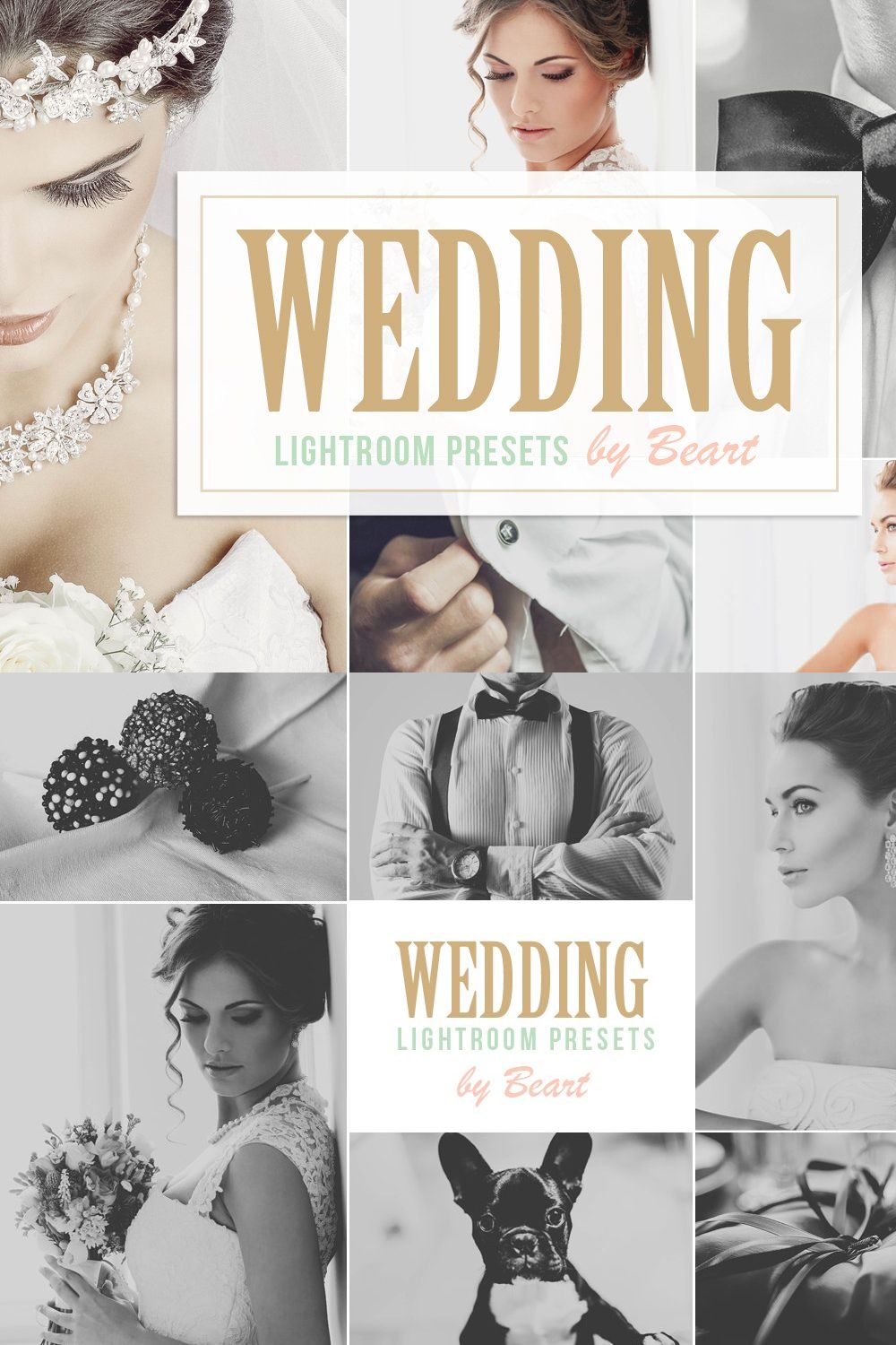 Wedding Lightroom Presets pinterest preview image.