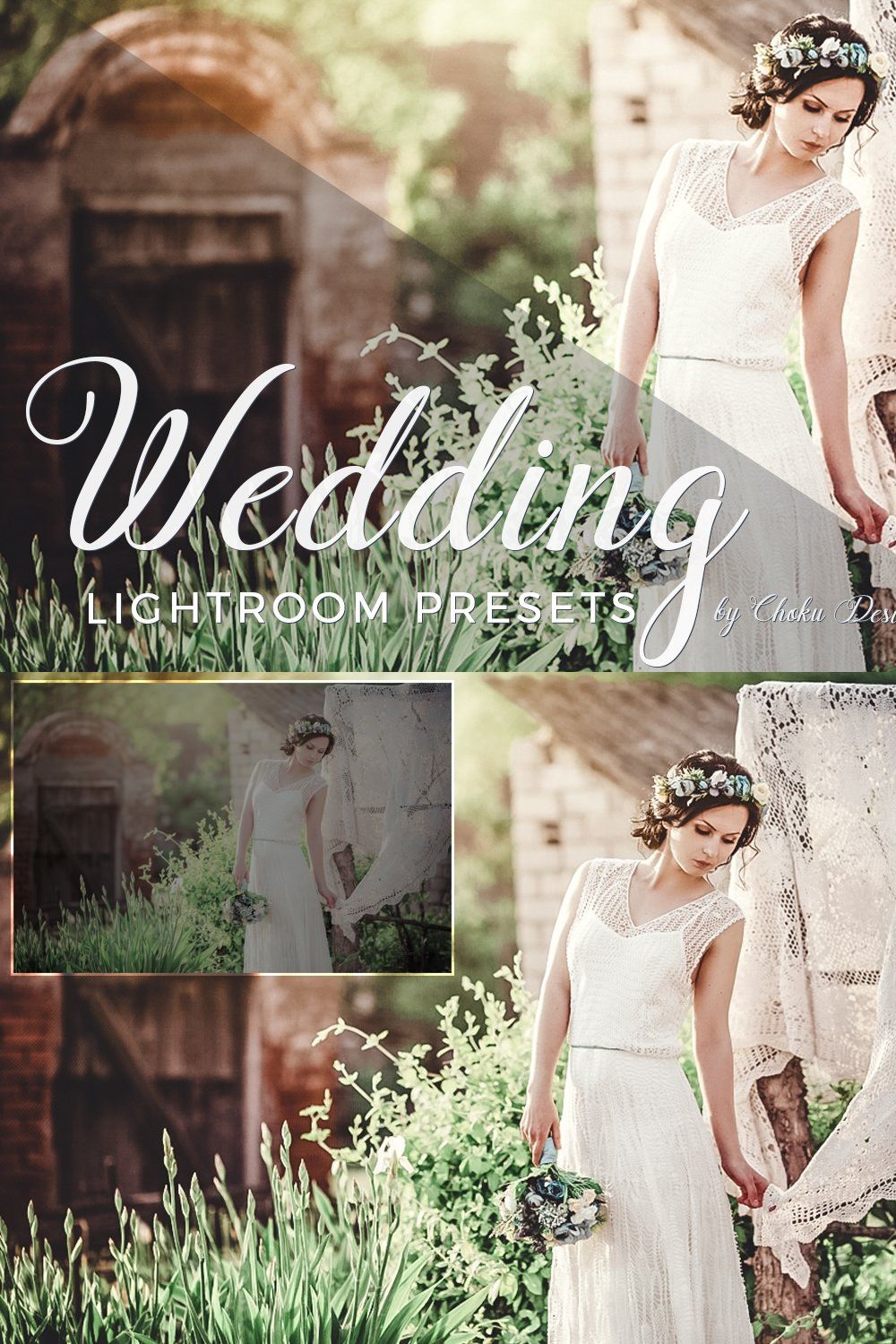 Wedding Lightroom Presets pinterest preview image.