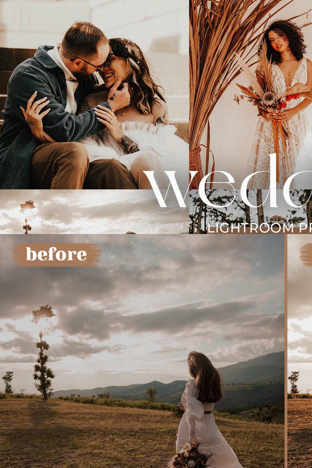 Wedding Lightroom Presets pinterest preview image.