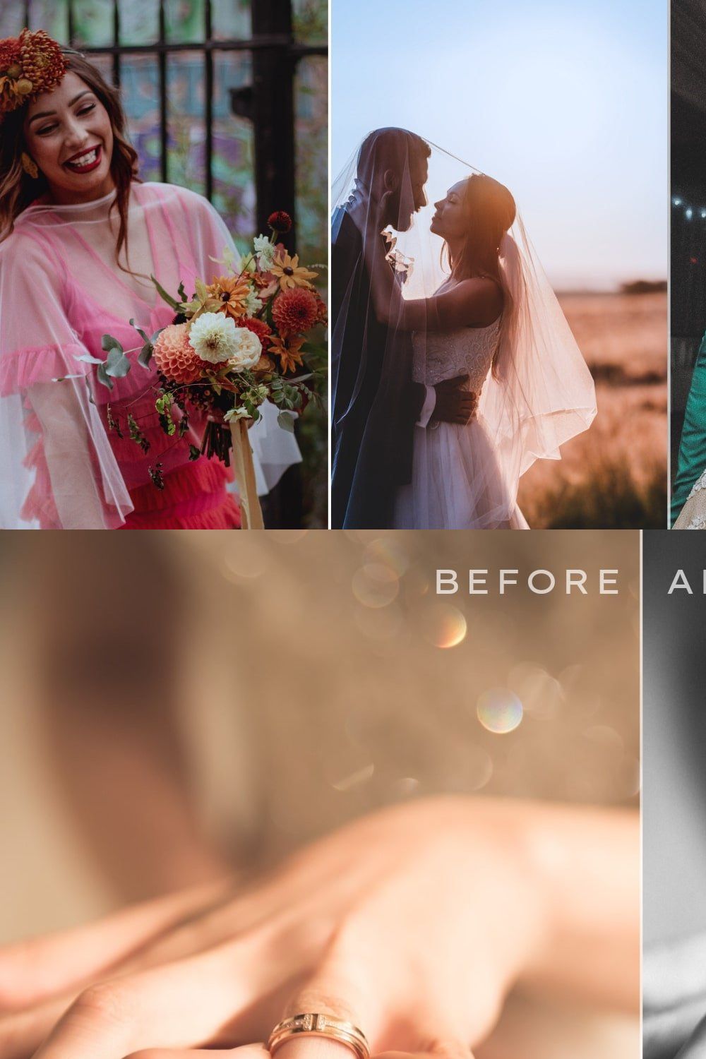 Wedding Lightroom Presets Bundle V2 pinterest preview image.