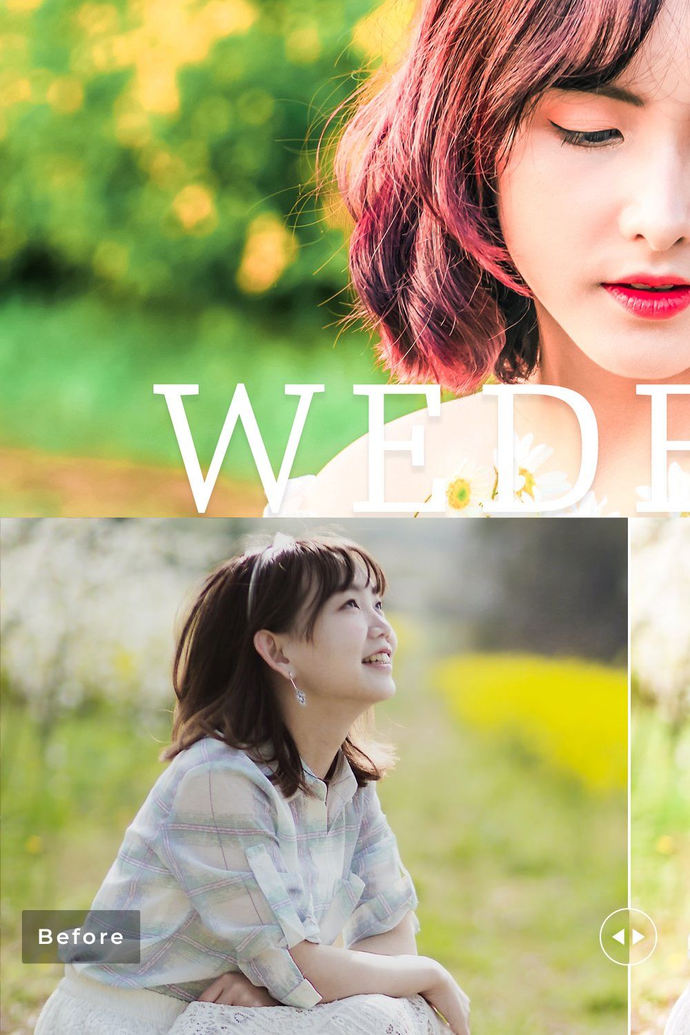 Wedelia Pro Lightroom Presets pinterest preview image.