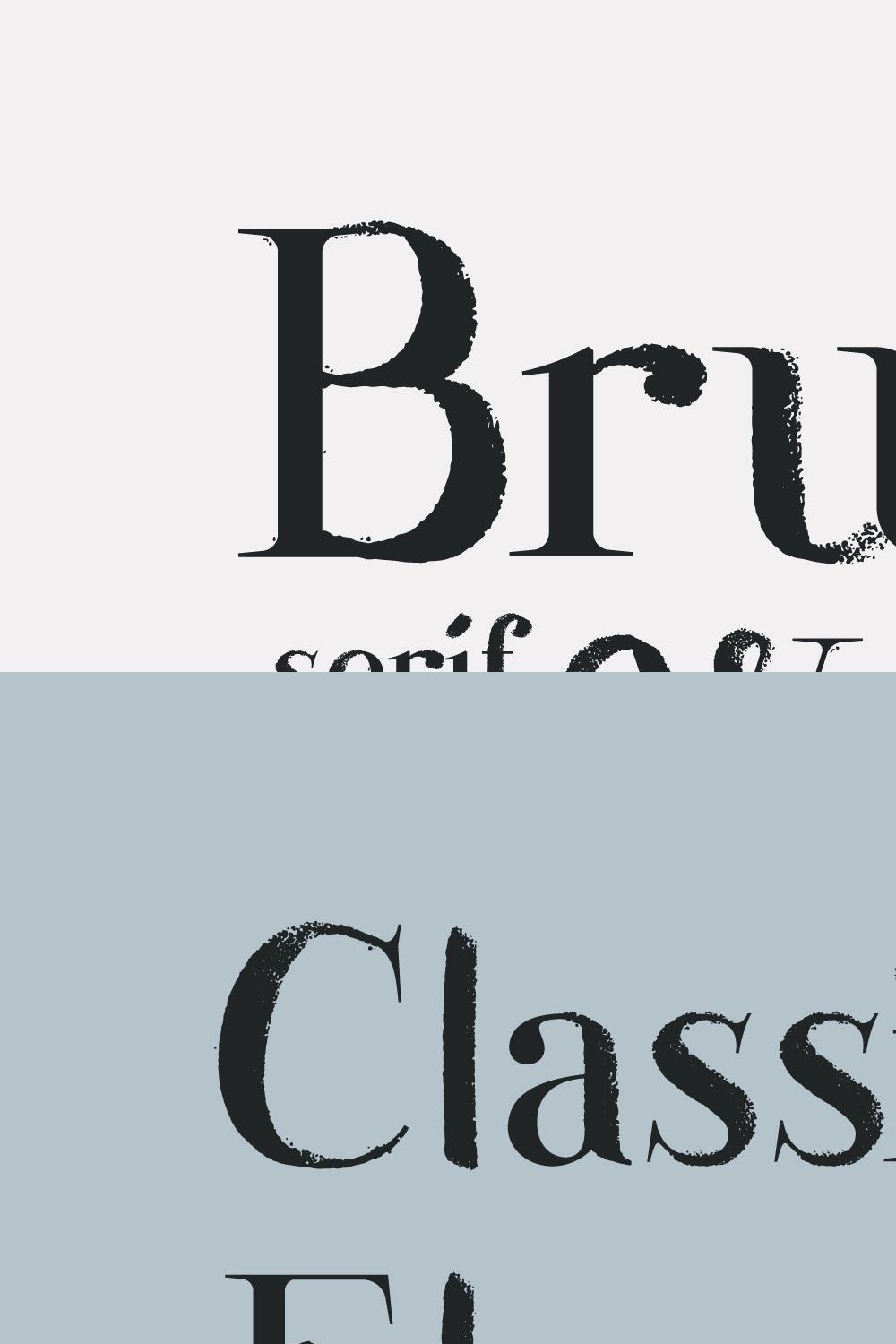 Wesloy dry brush serif font pinterest preview image.